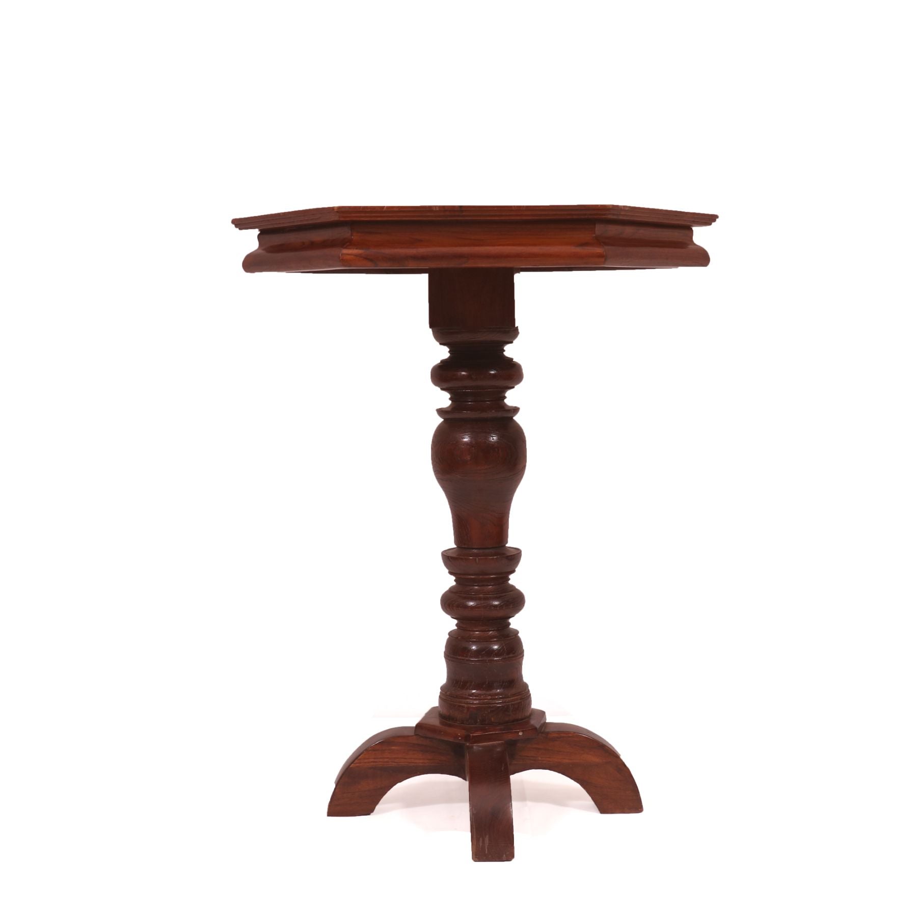 Hexagonal Teak Wood Kitchen or corner Table Dining Table
