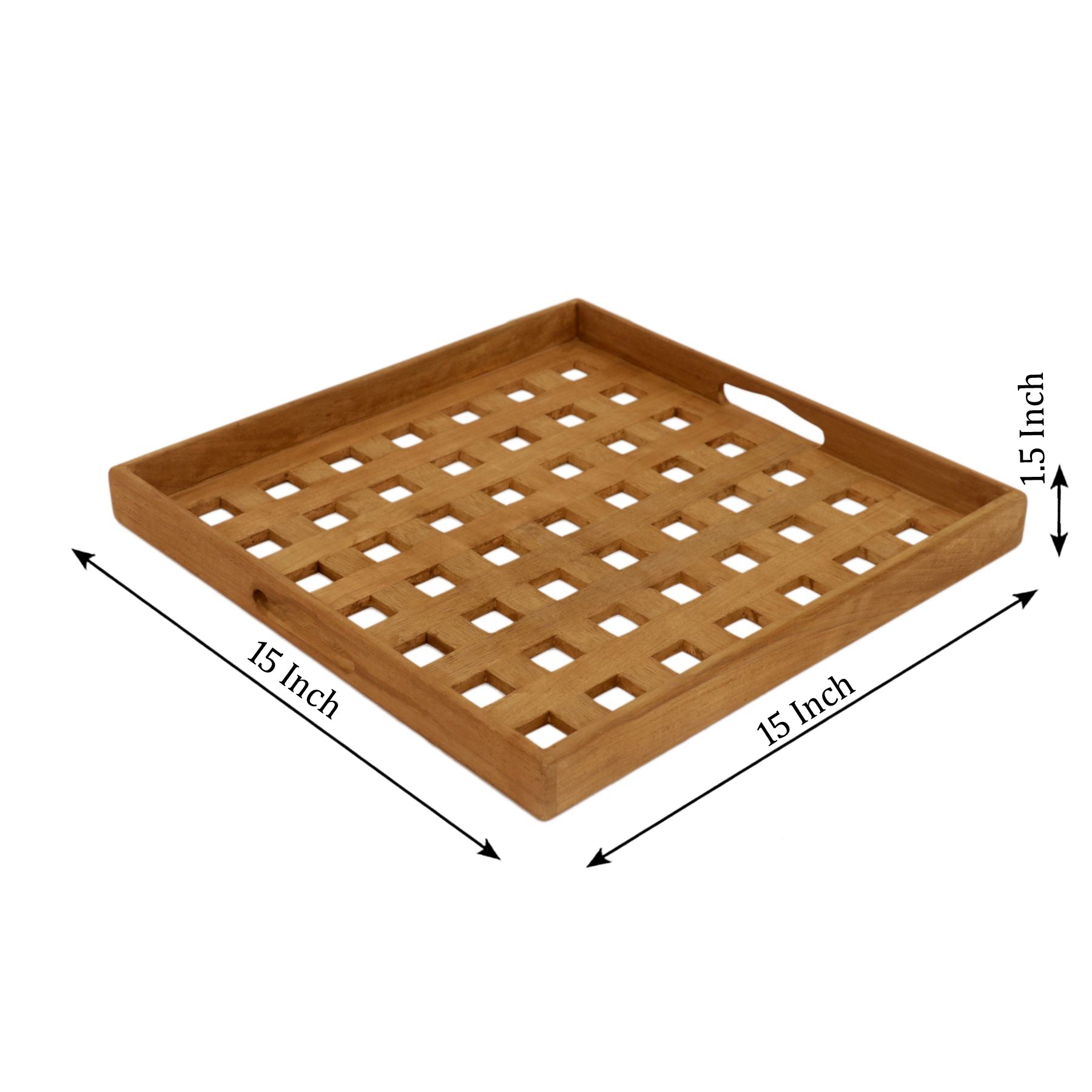 Square Wood Tray Set Tray