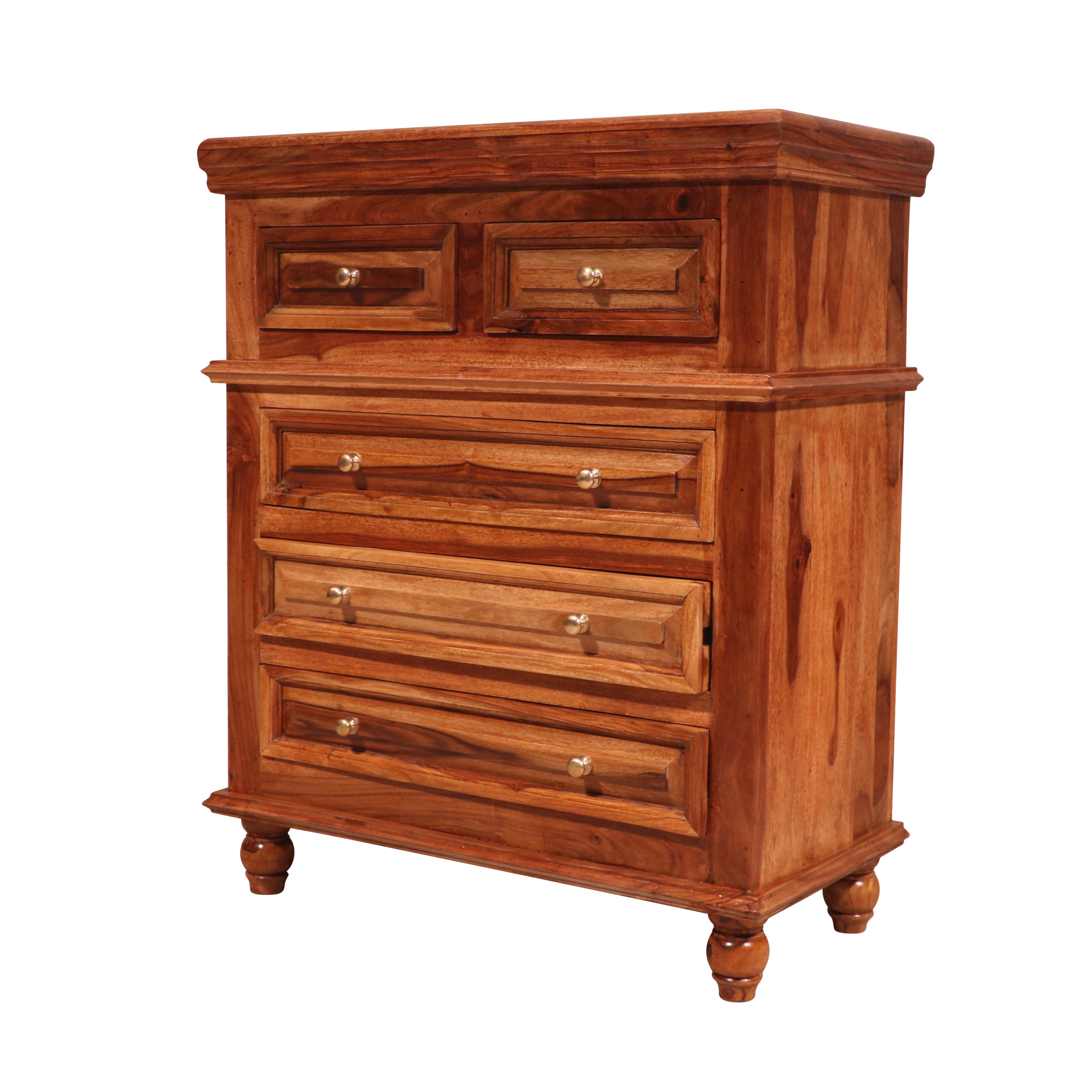 Solid Sheesham wood 3+2 Drawer's Chest Drawer's Chest