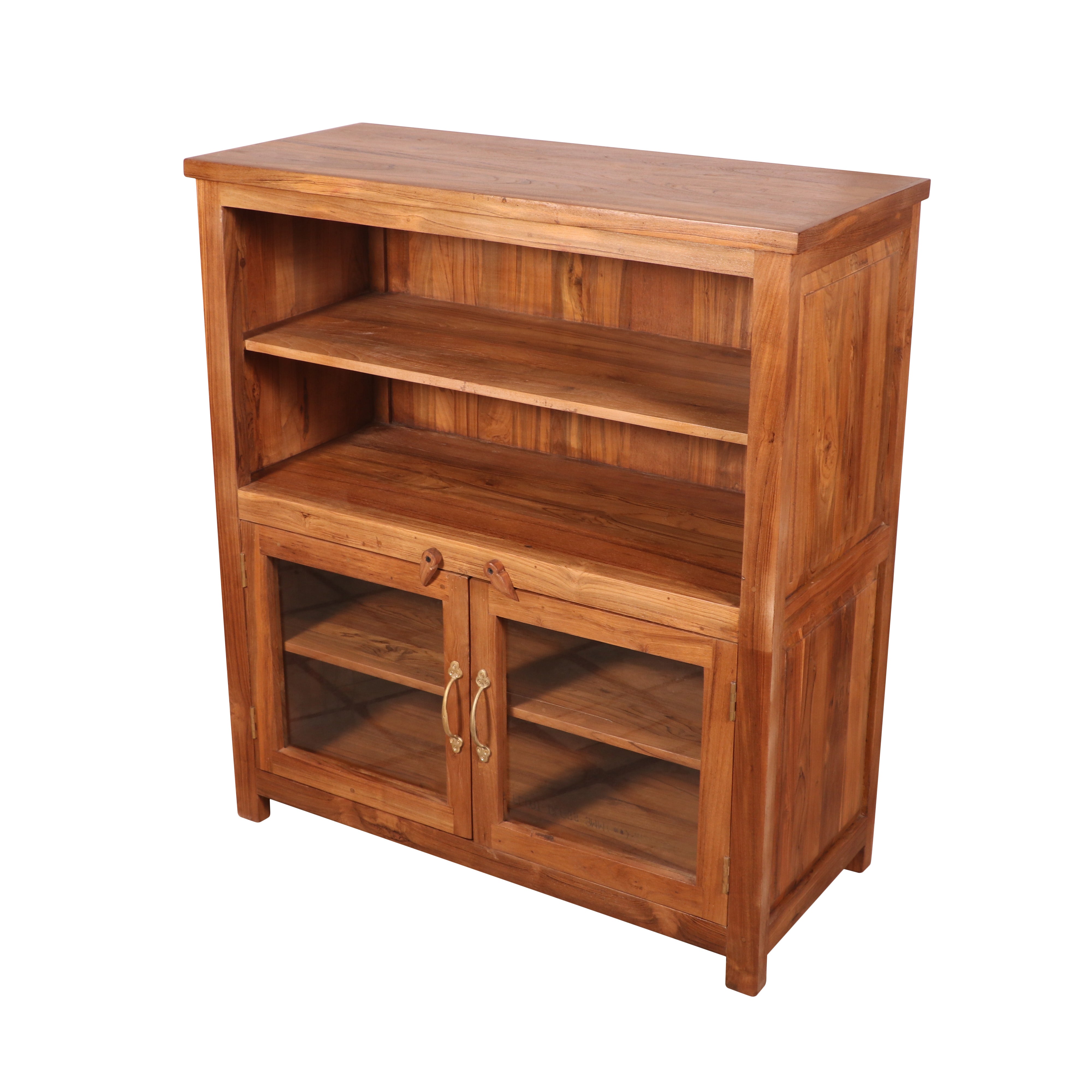 Wide teak wood cabinet Wall Cabinet