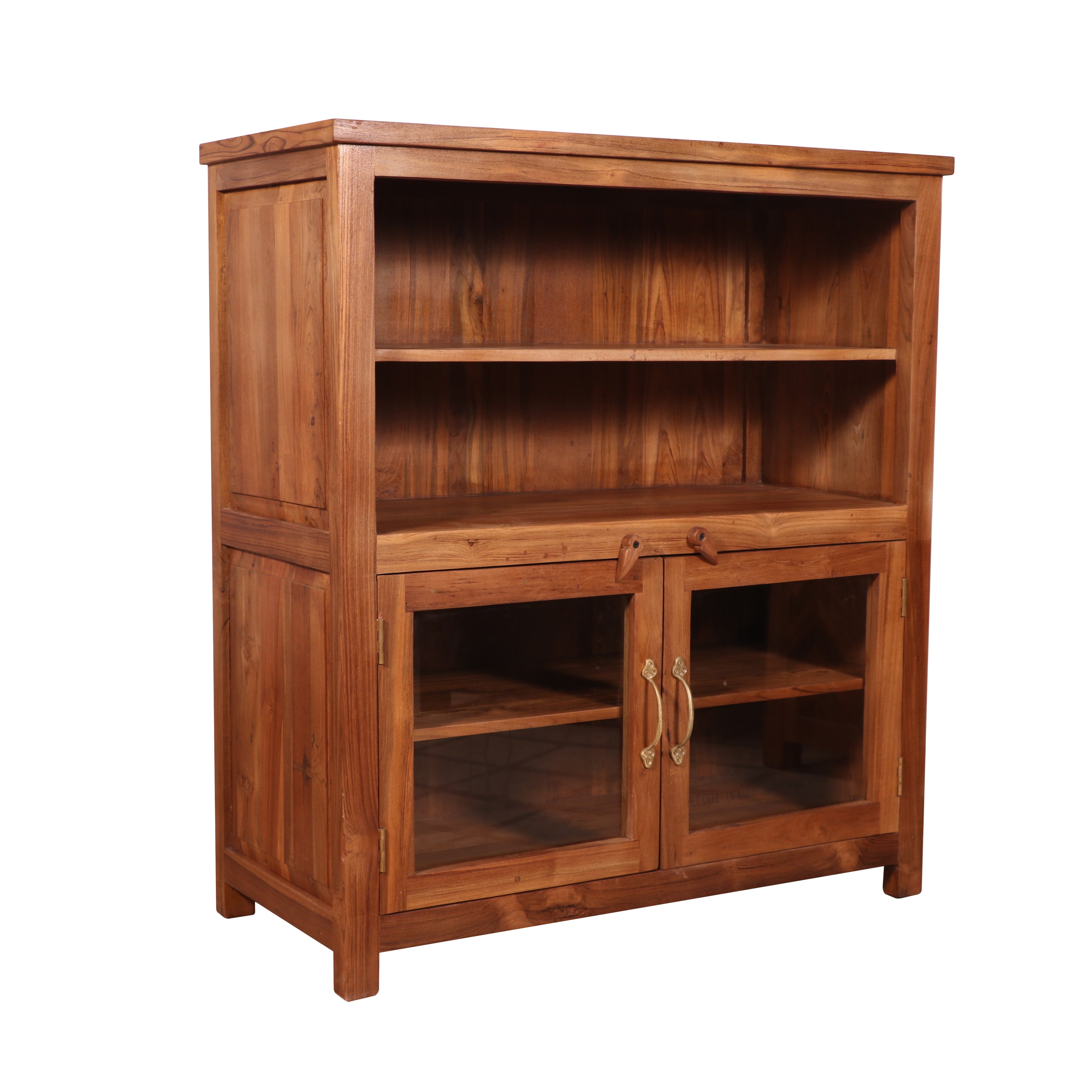 Wide teak wood cabinet Wall Cabinet