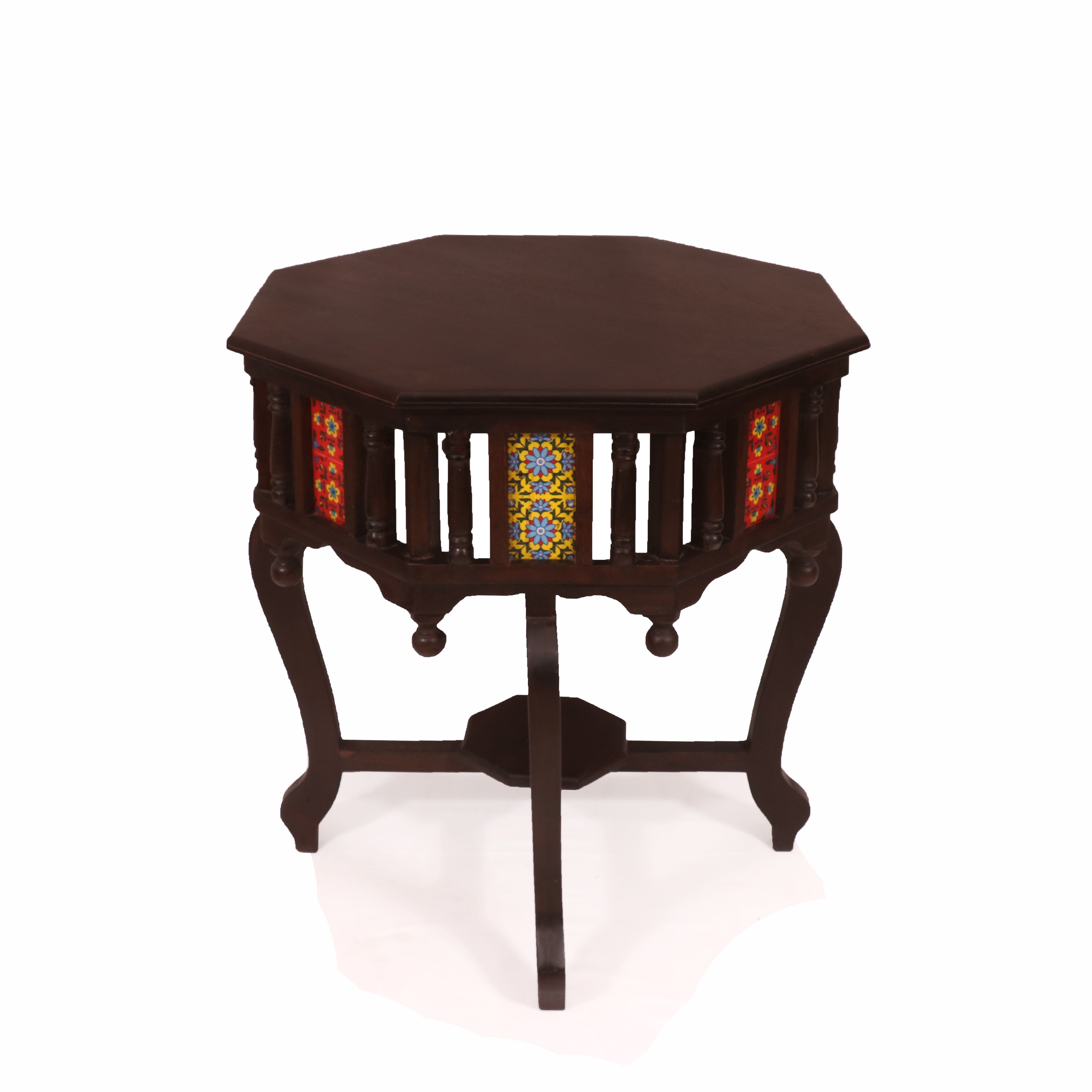 Colonial Style Octagonal Table End Table