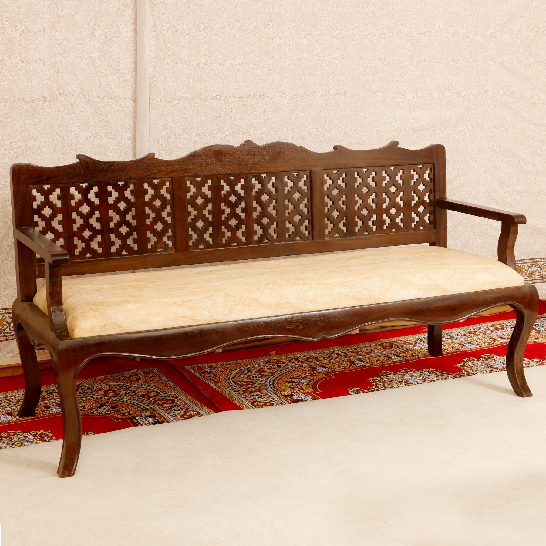 Classic carved romes 3 seater sofa Sofa