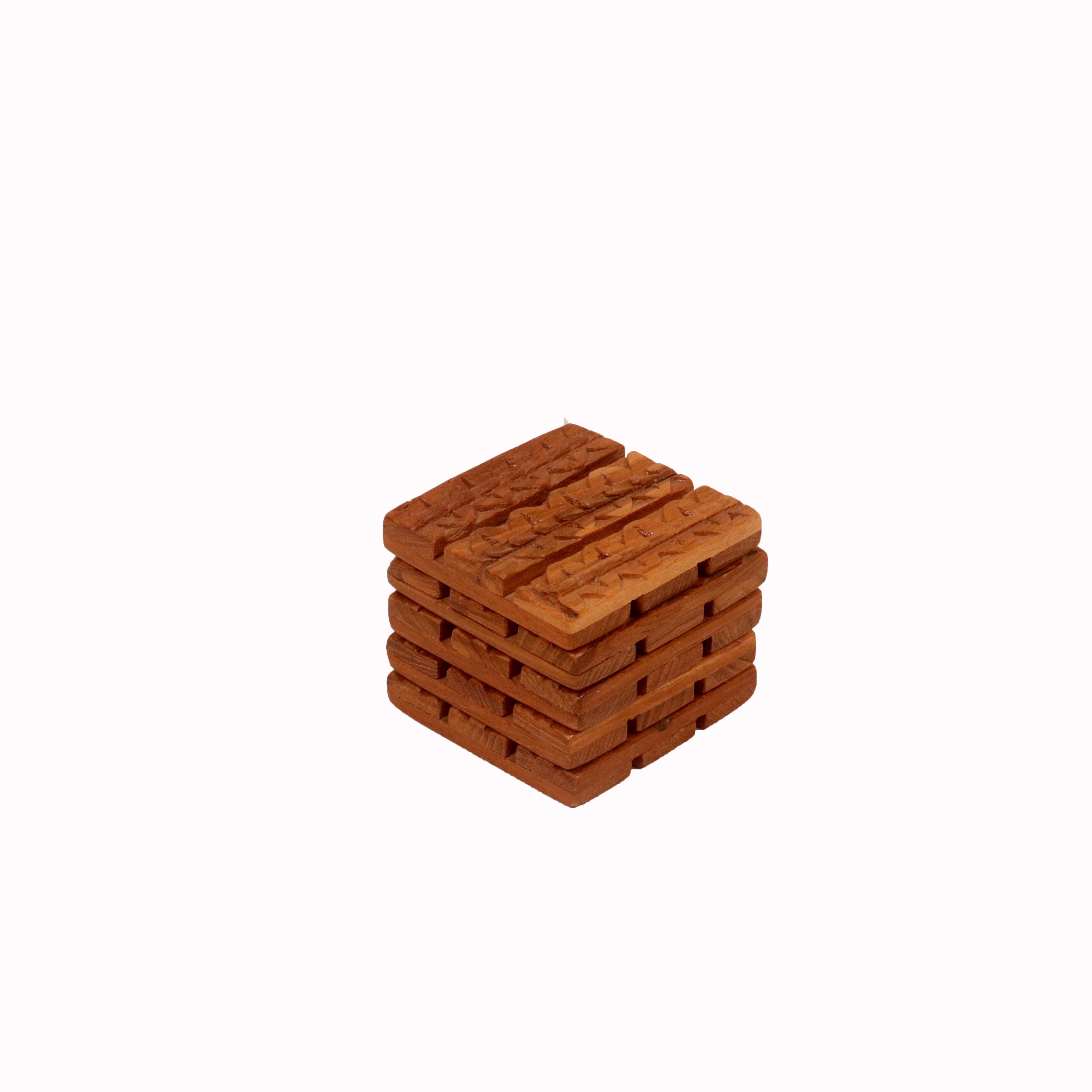 (Set of 5) Rustic Tea Coaster Set Coaster