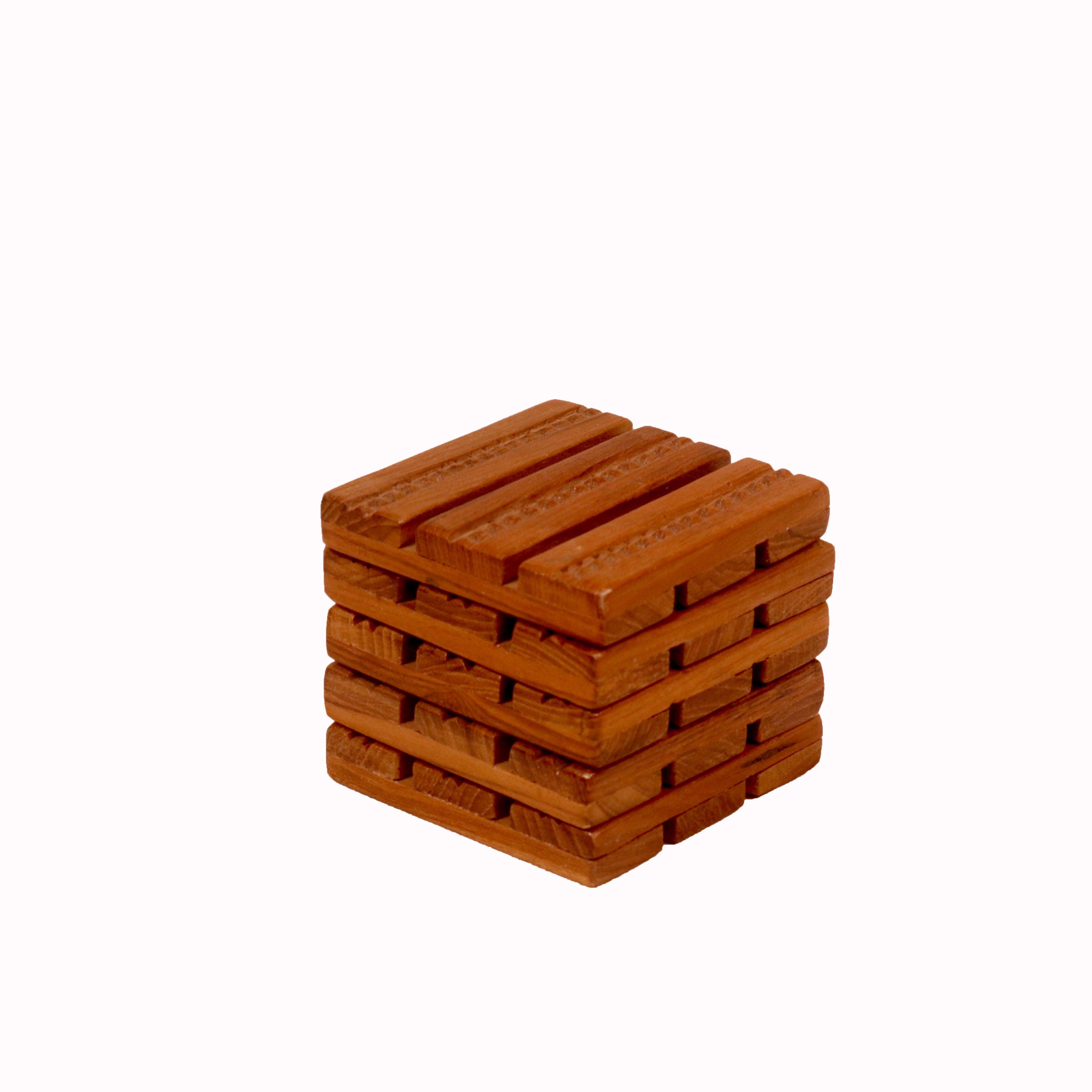 (Set of 5) Ridge Pattern Tea Coasters Coaster