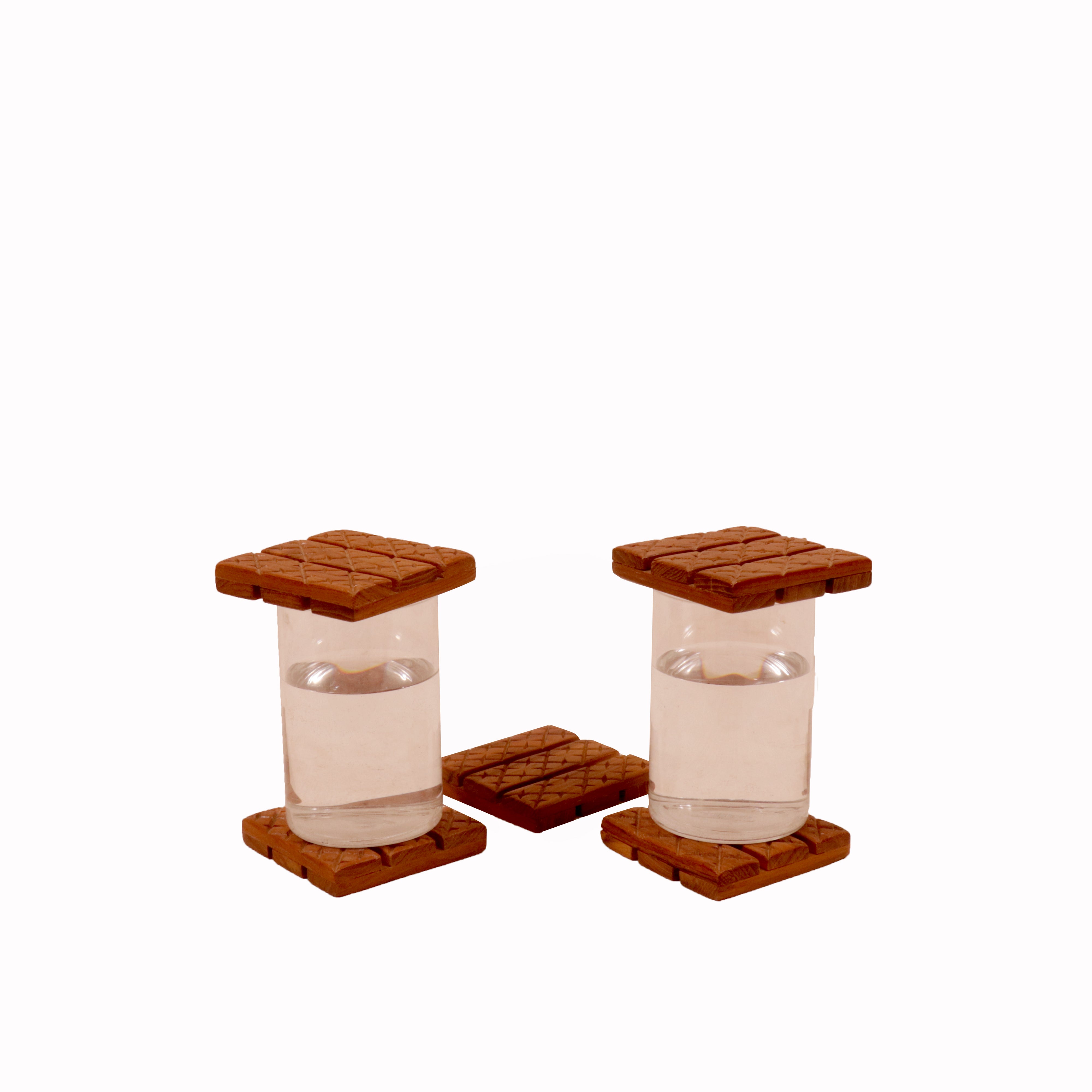 (Set of 5) Club Motif Tea Coasters Coaster