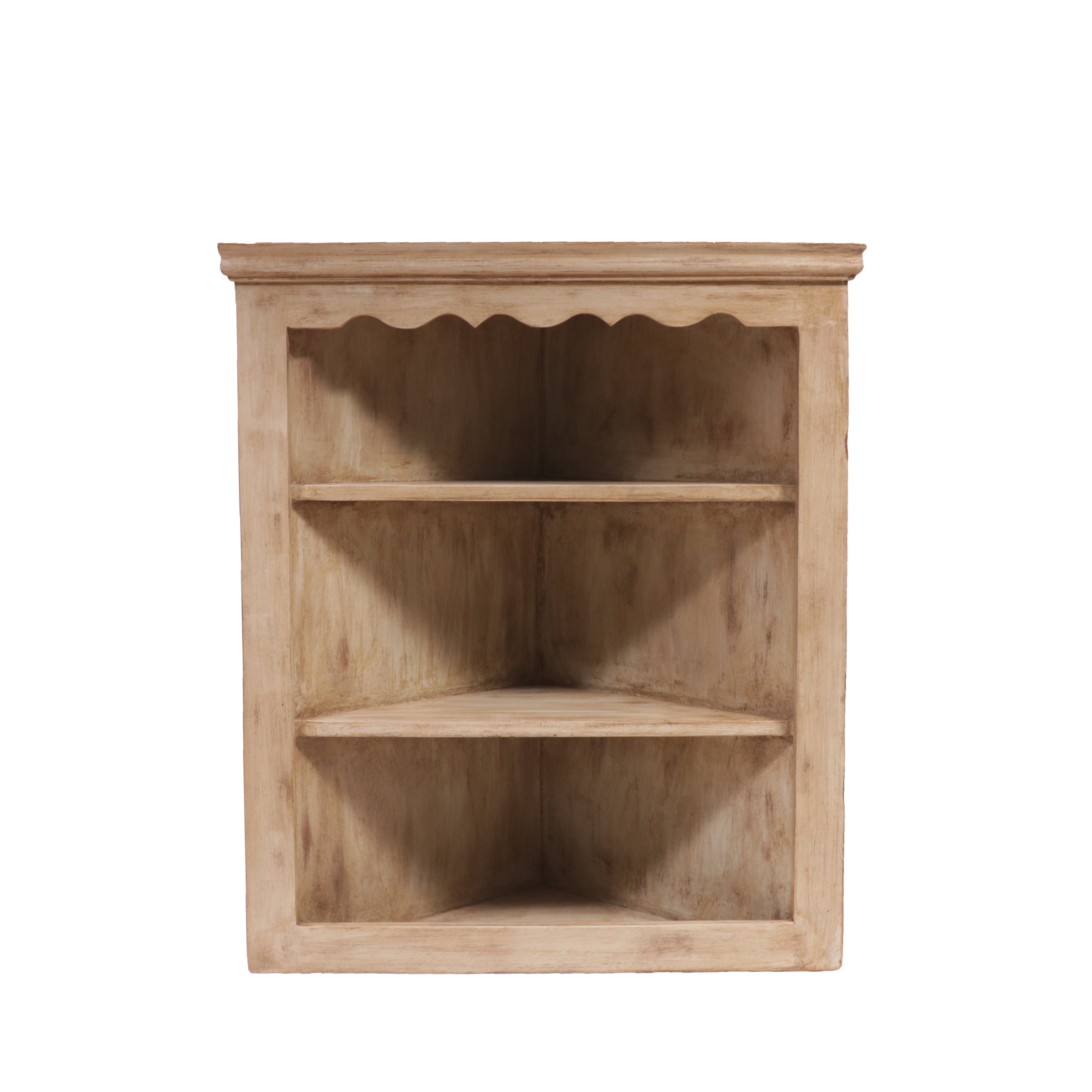 Distressed Wooden Corner Rack Rack