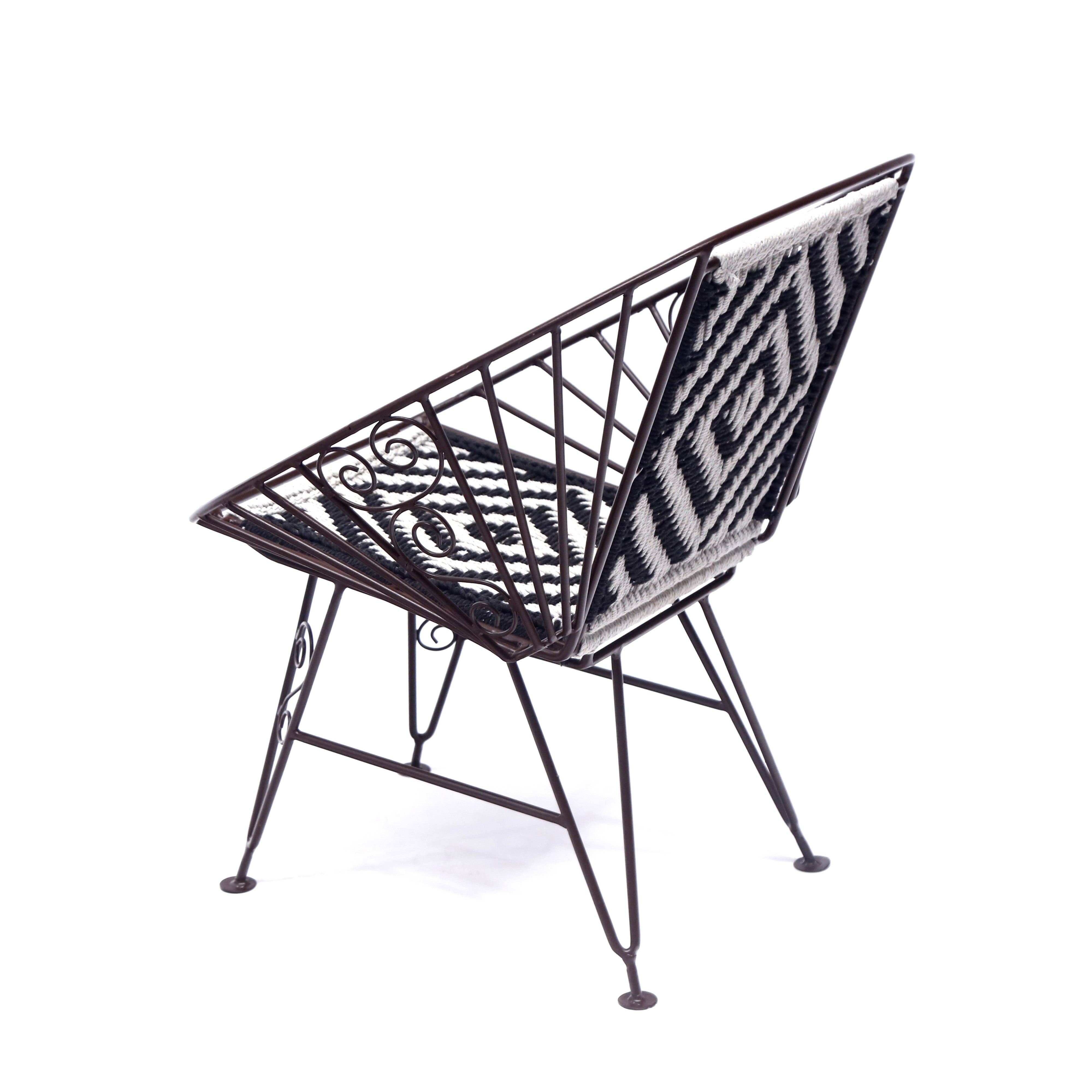 Traditional Art work Metallic Armchair Arm Chair