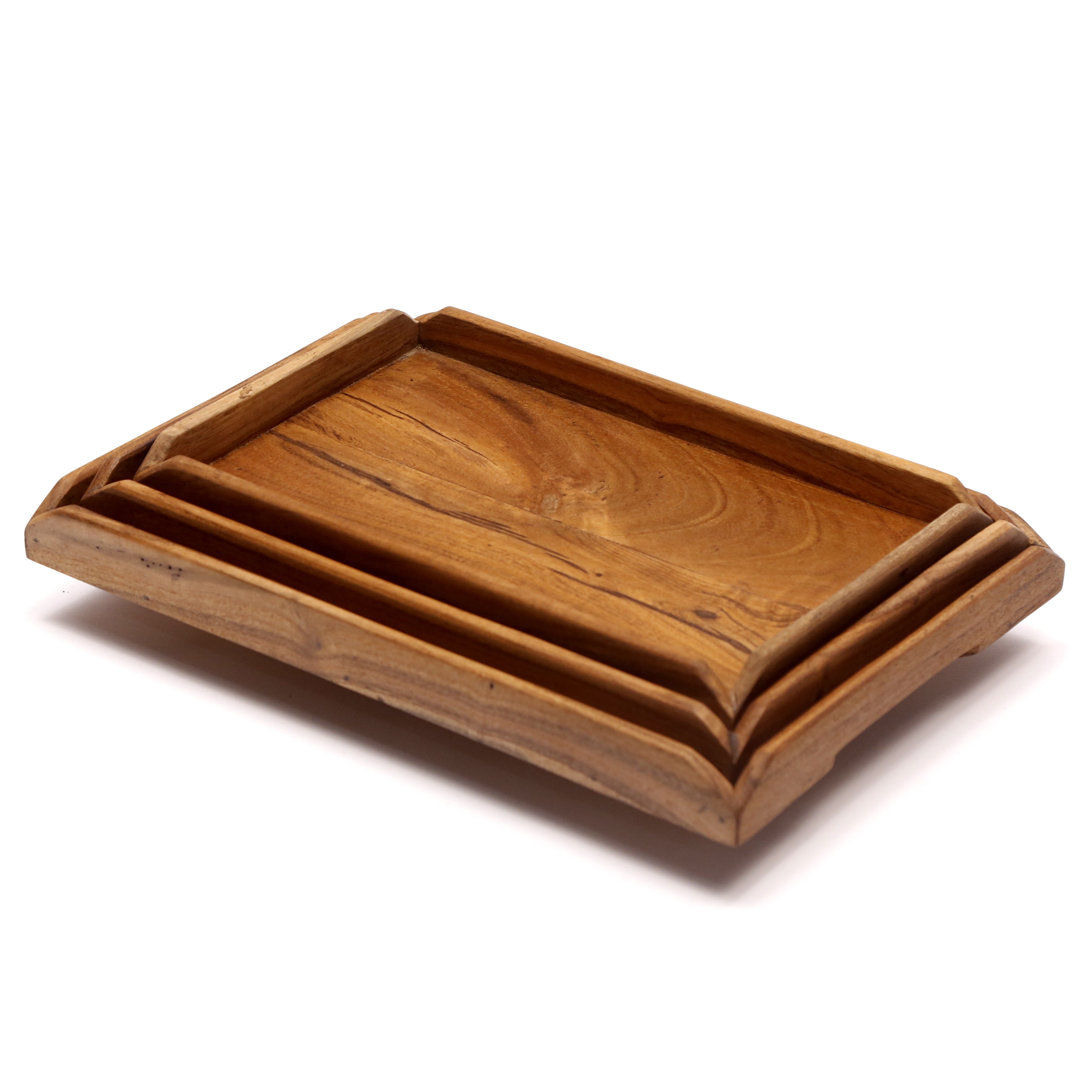 Classic Nicked Border Tray - Set of 3 Tray