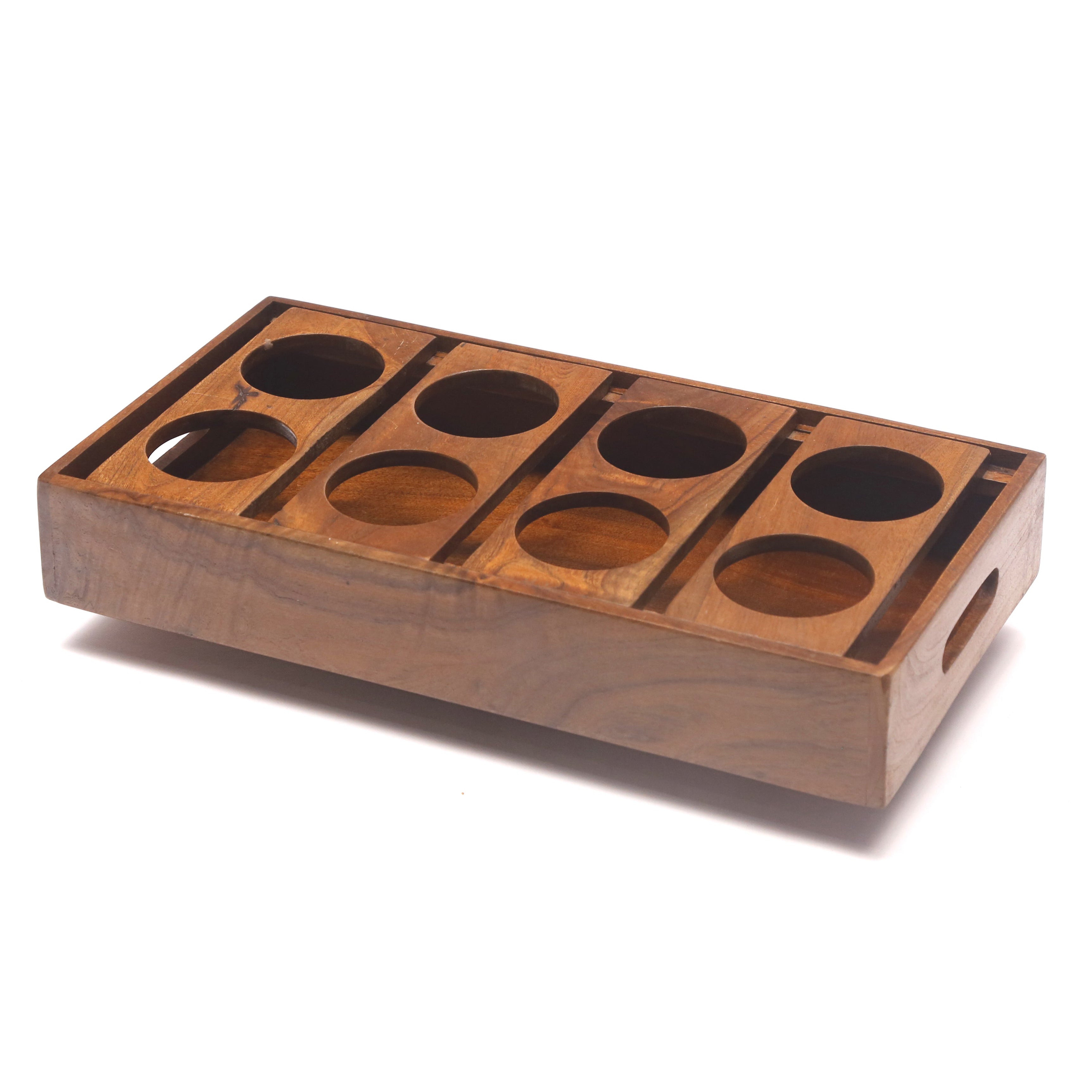 8 Glass Cafeteria Stand Tray Tray
