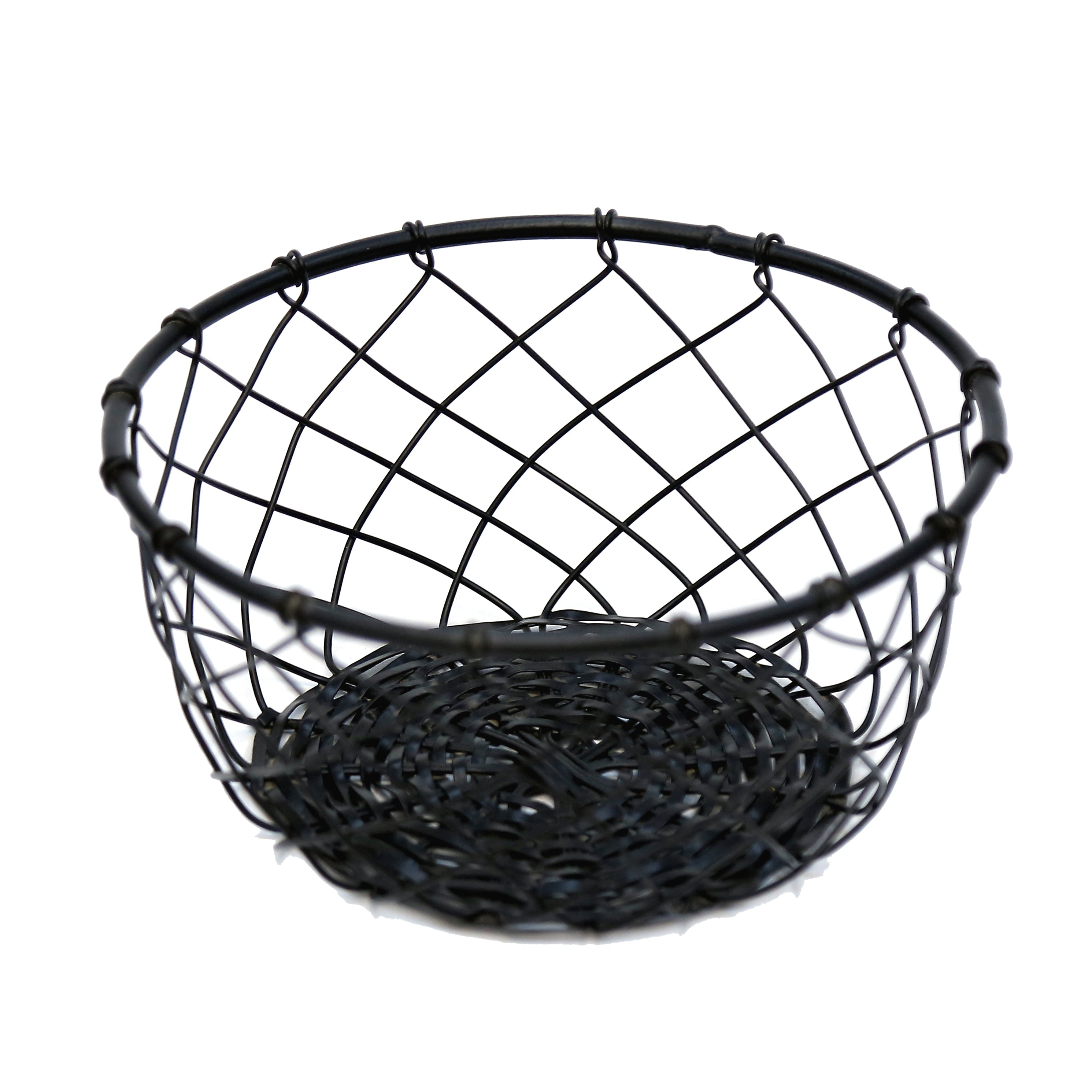(Set of 3) Black Coloured Fruit Crate Metallic Tray Set Tray