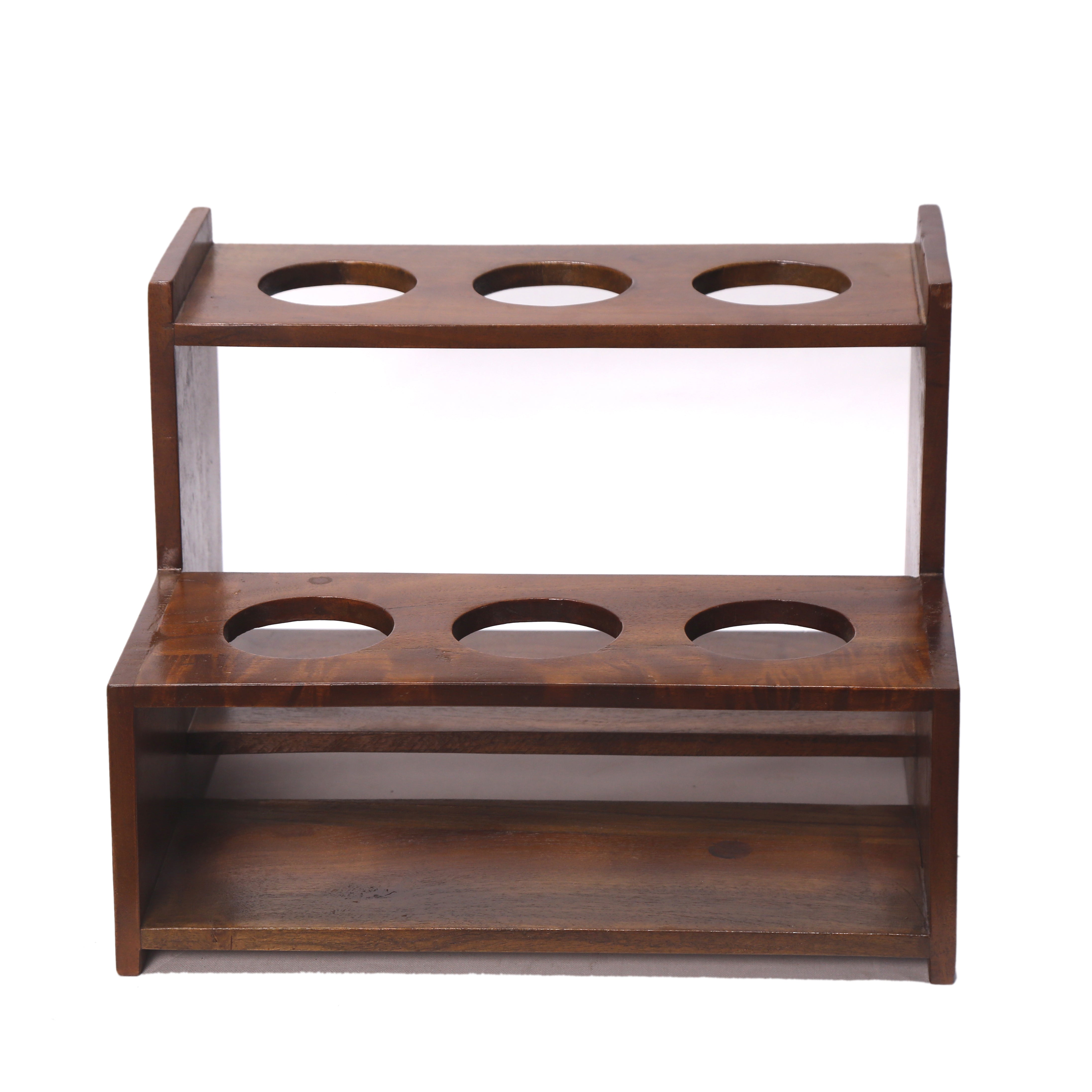 Wooden Two Step Rack Bar Rack