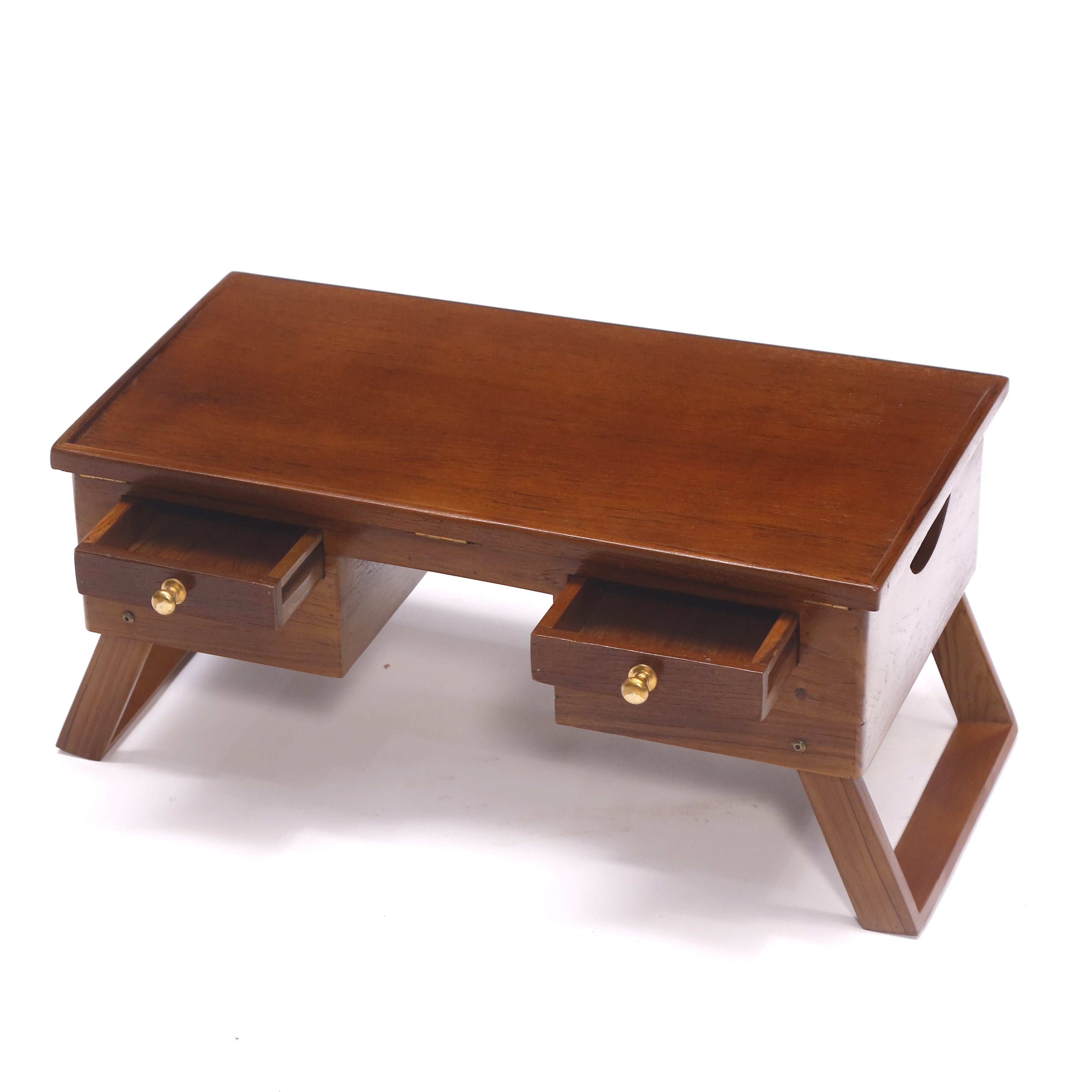 Adjustable Teak Laptop Table Lapdesk