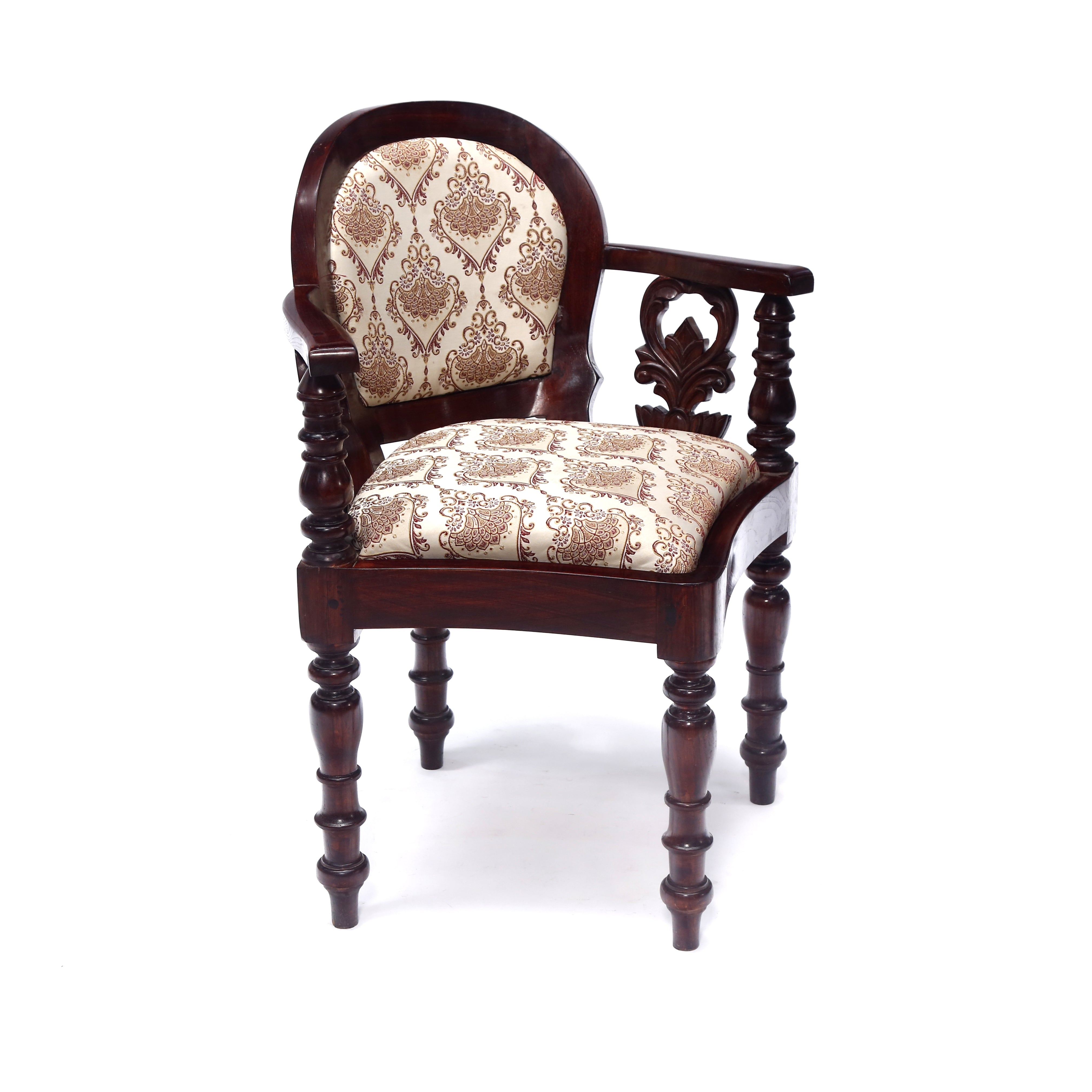 Diagonal Aligned Colonial Chair Corner Chair