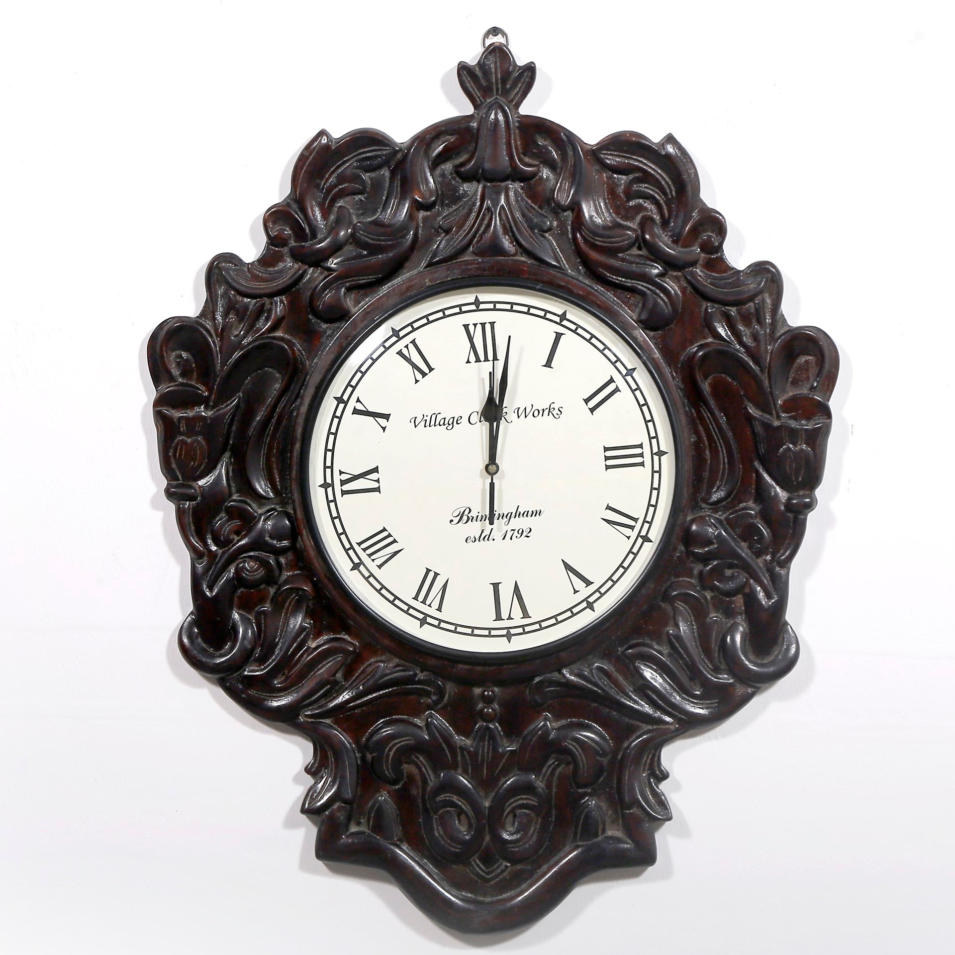 Handcarved Traditional Clock Clock