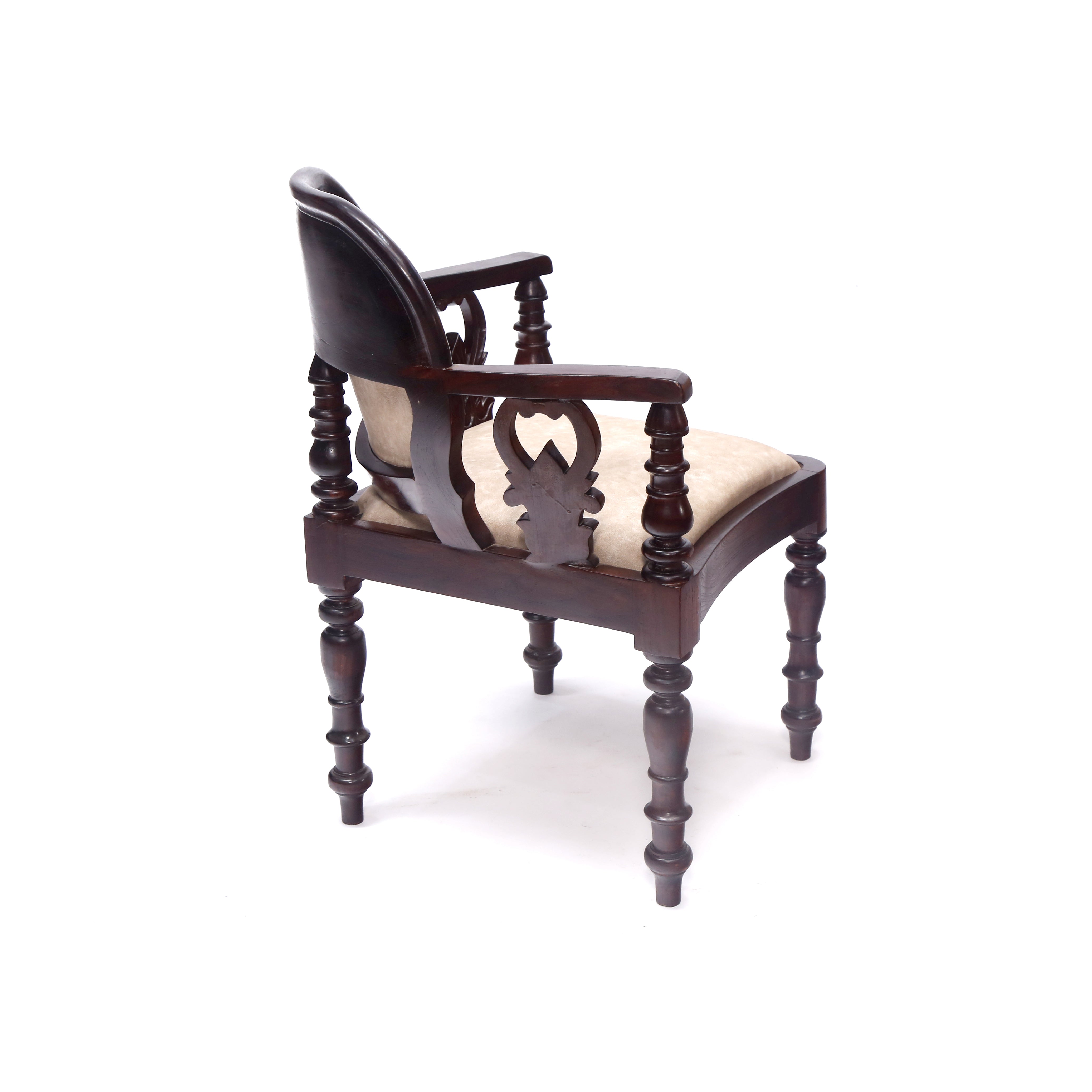 Simple Teak Carved Chair Corner Chair