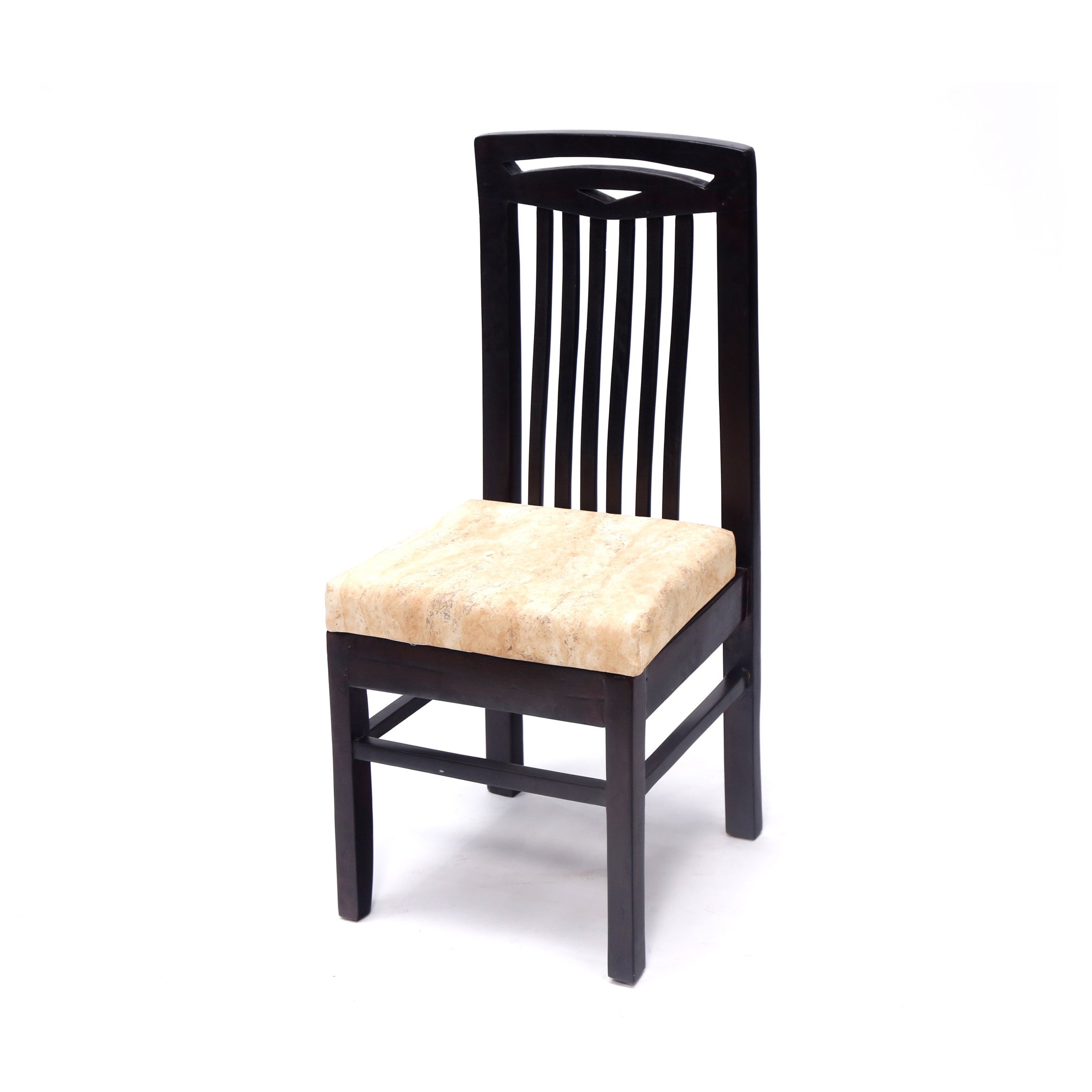 (Set of 2) Curved Striped Black Touch Chair Dining Chair