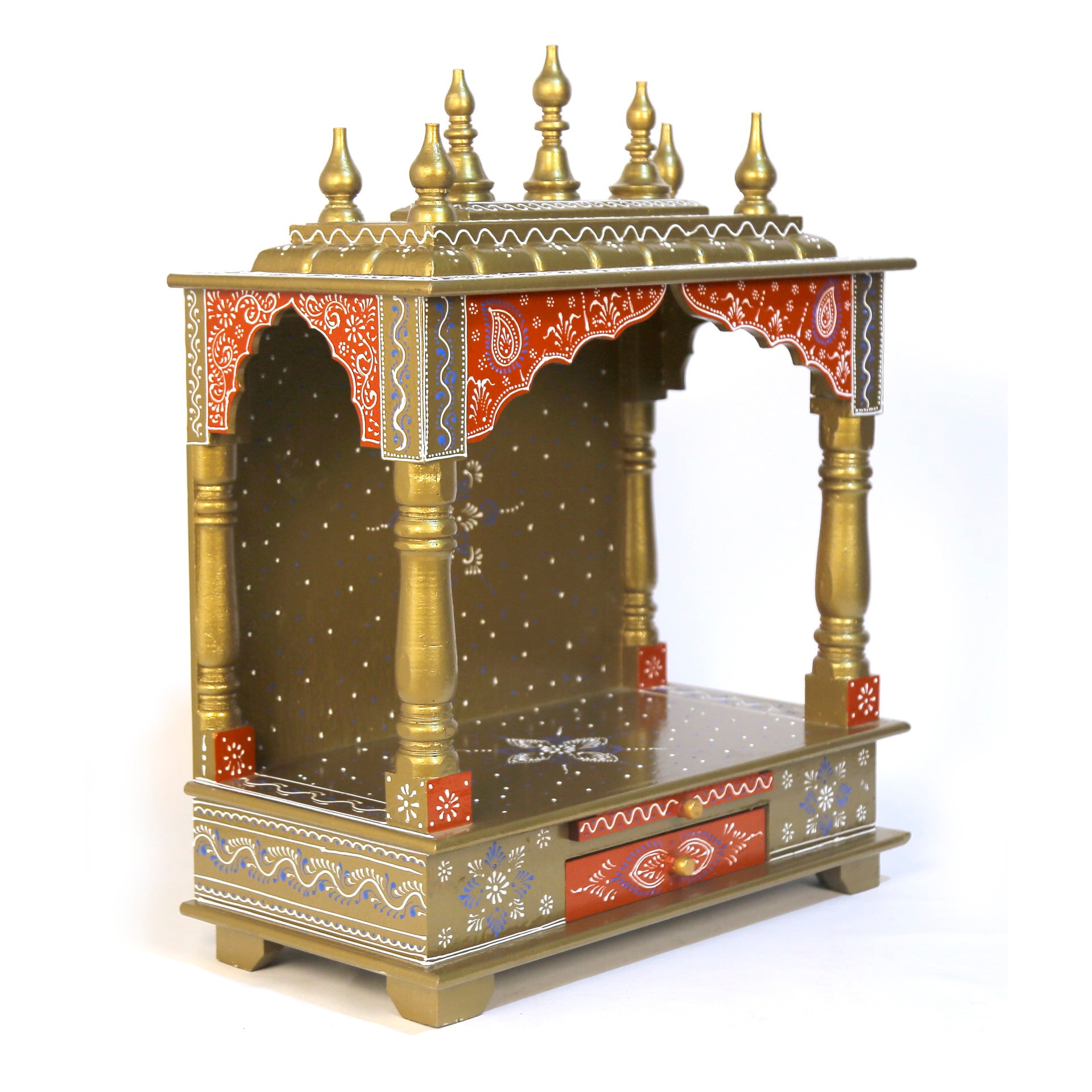 Temple in Mustard Red Temple