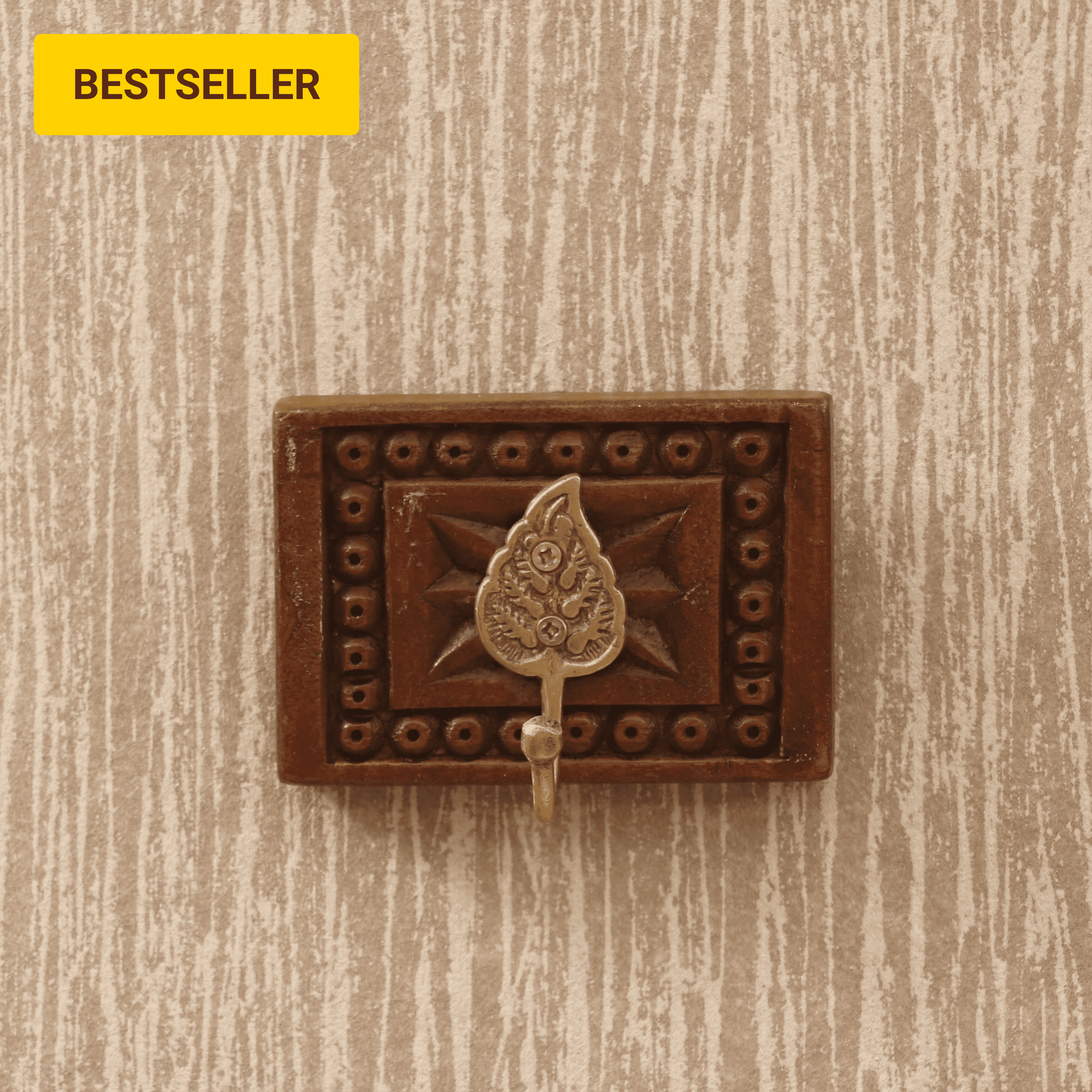 Single Hook Wooden Carved Cloth Hook Hook