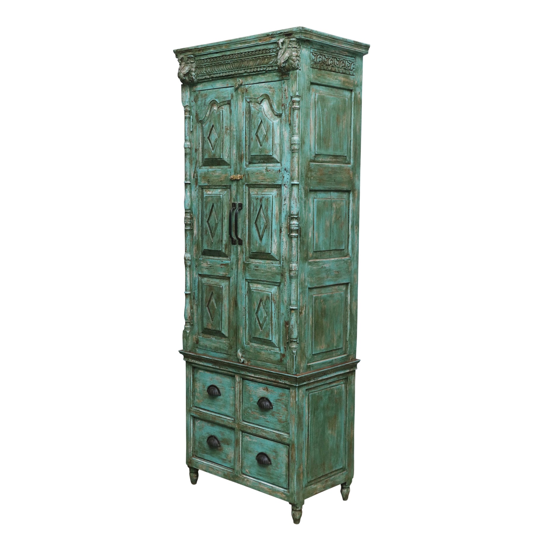 2-Part Mintgreen Wardrobe Wardrobe