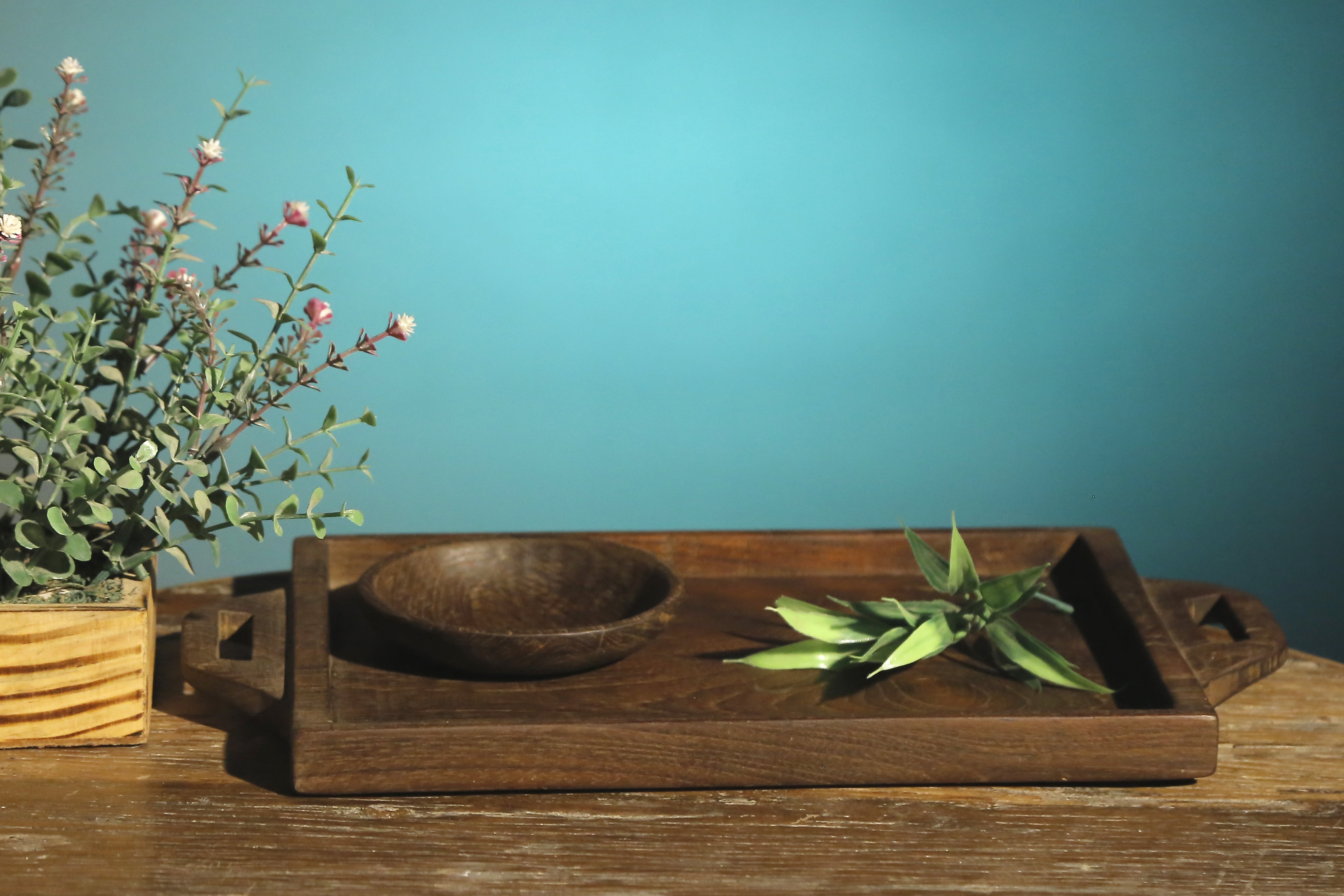 Classic Wooden Rectangle Tray Platter