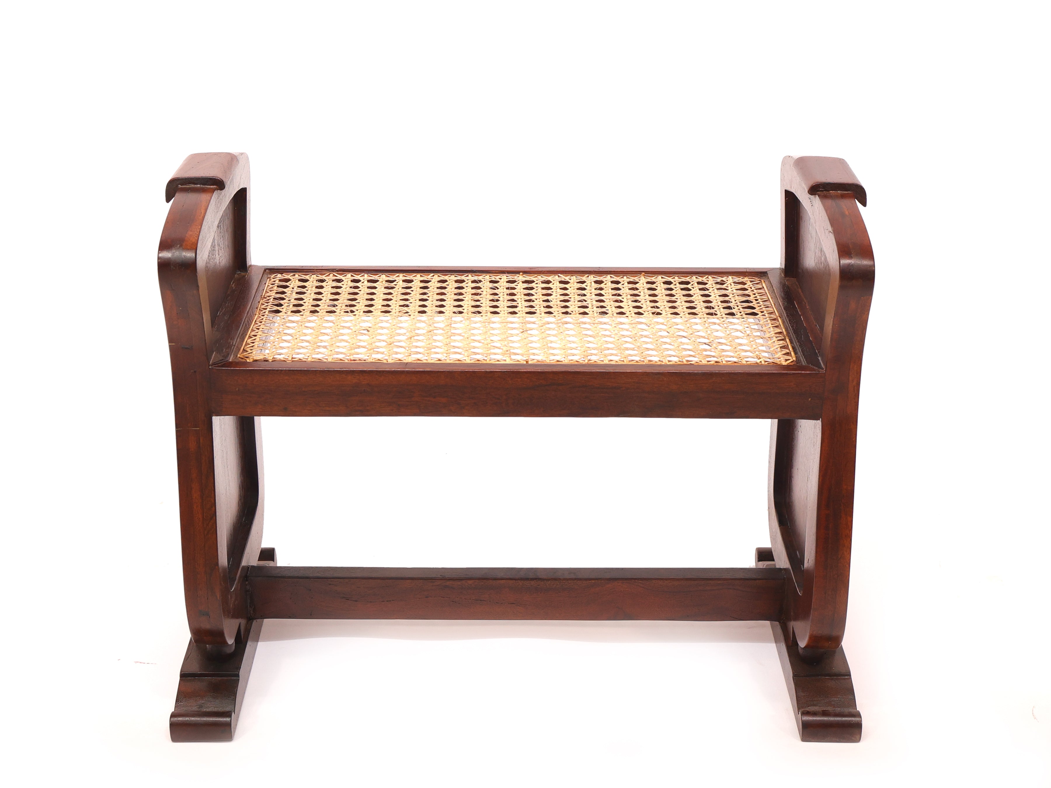 Traditional Seating Height Cane Stool Stool