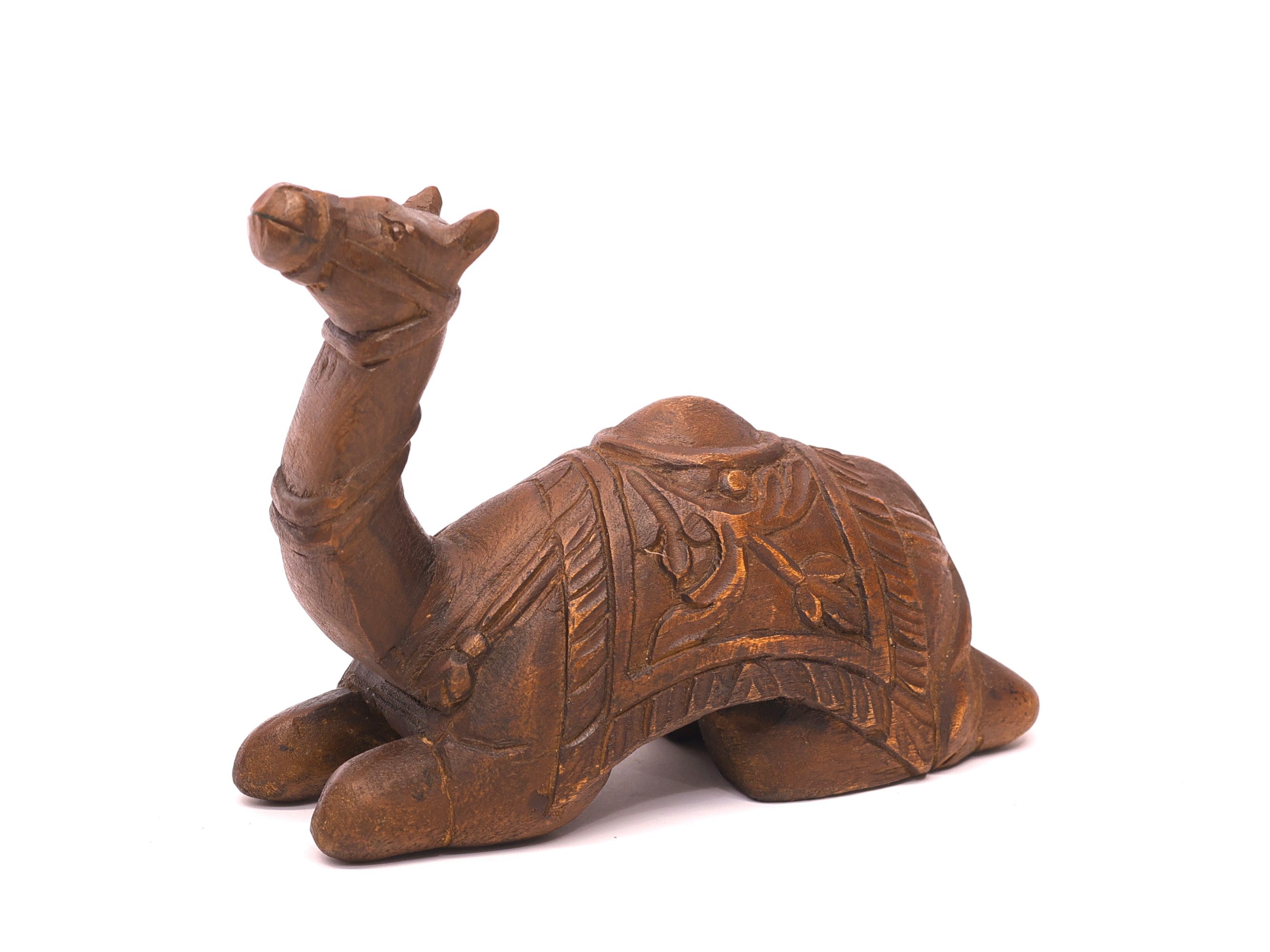 Wooden Camel Showpiece Animal Figurine