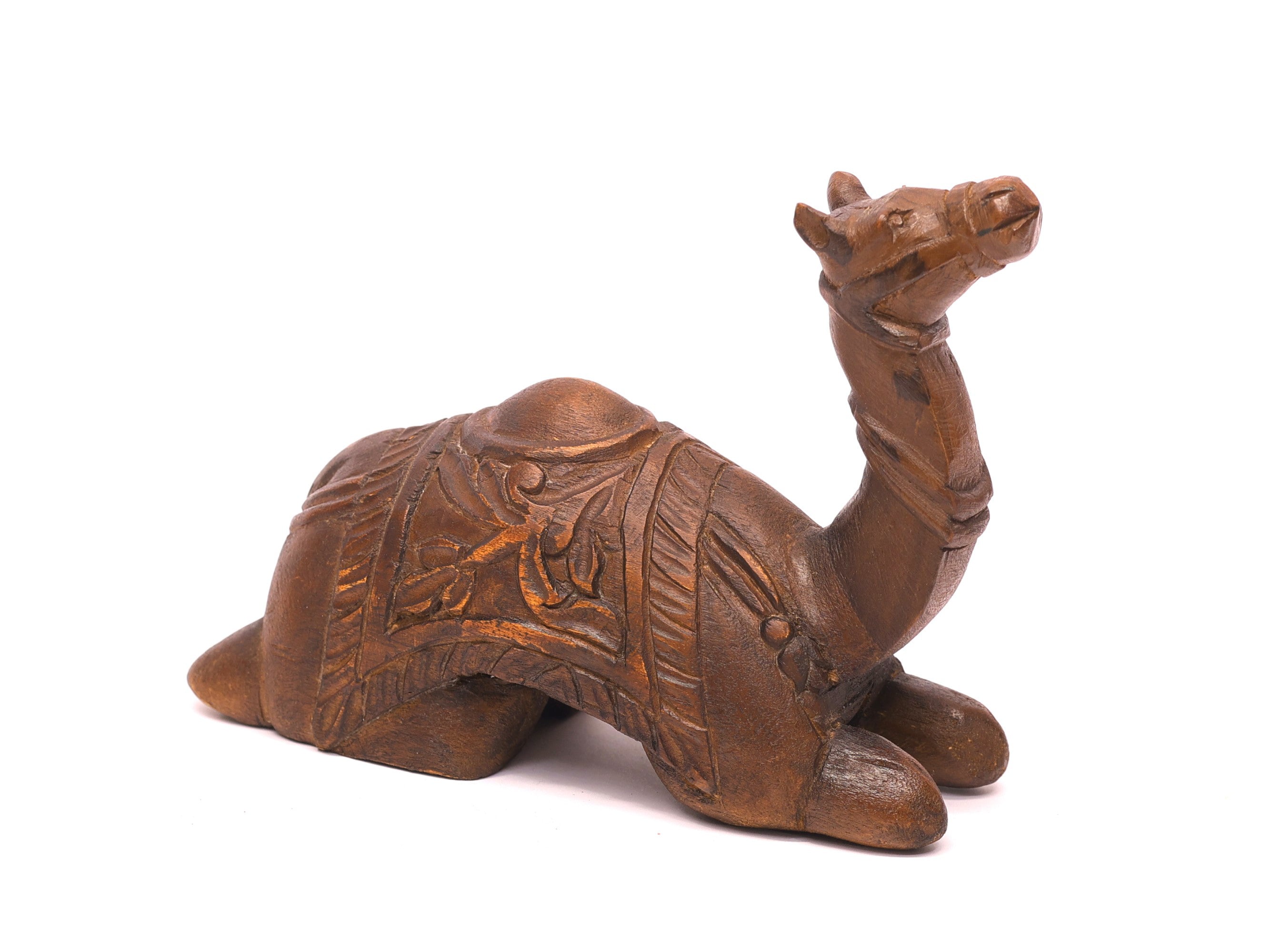 Wooden Camel Showpiece Animal Figurine
