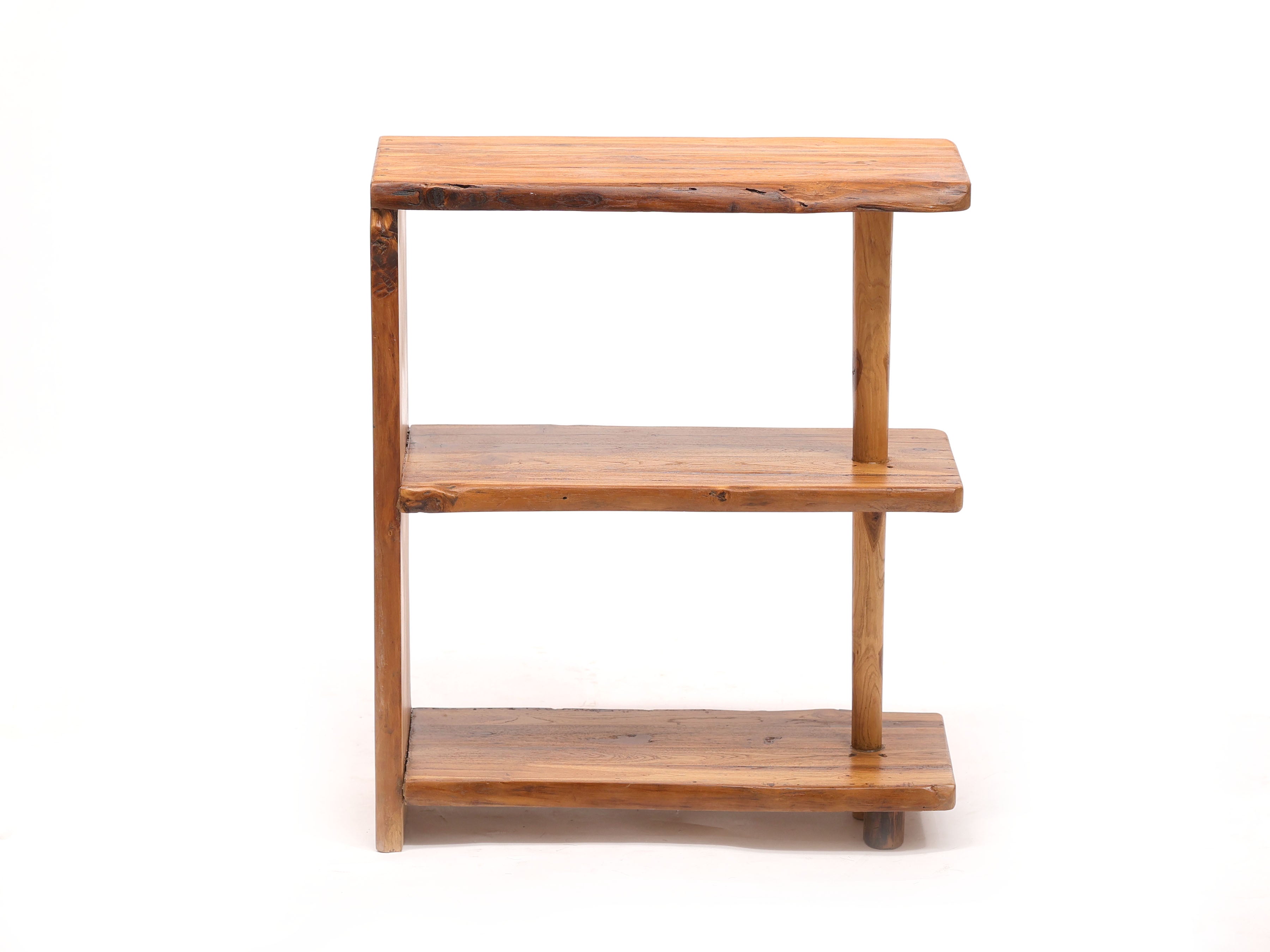 Heritage Finish Teak wooden Compact Shelf Rack Rack