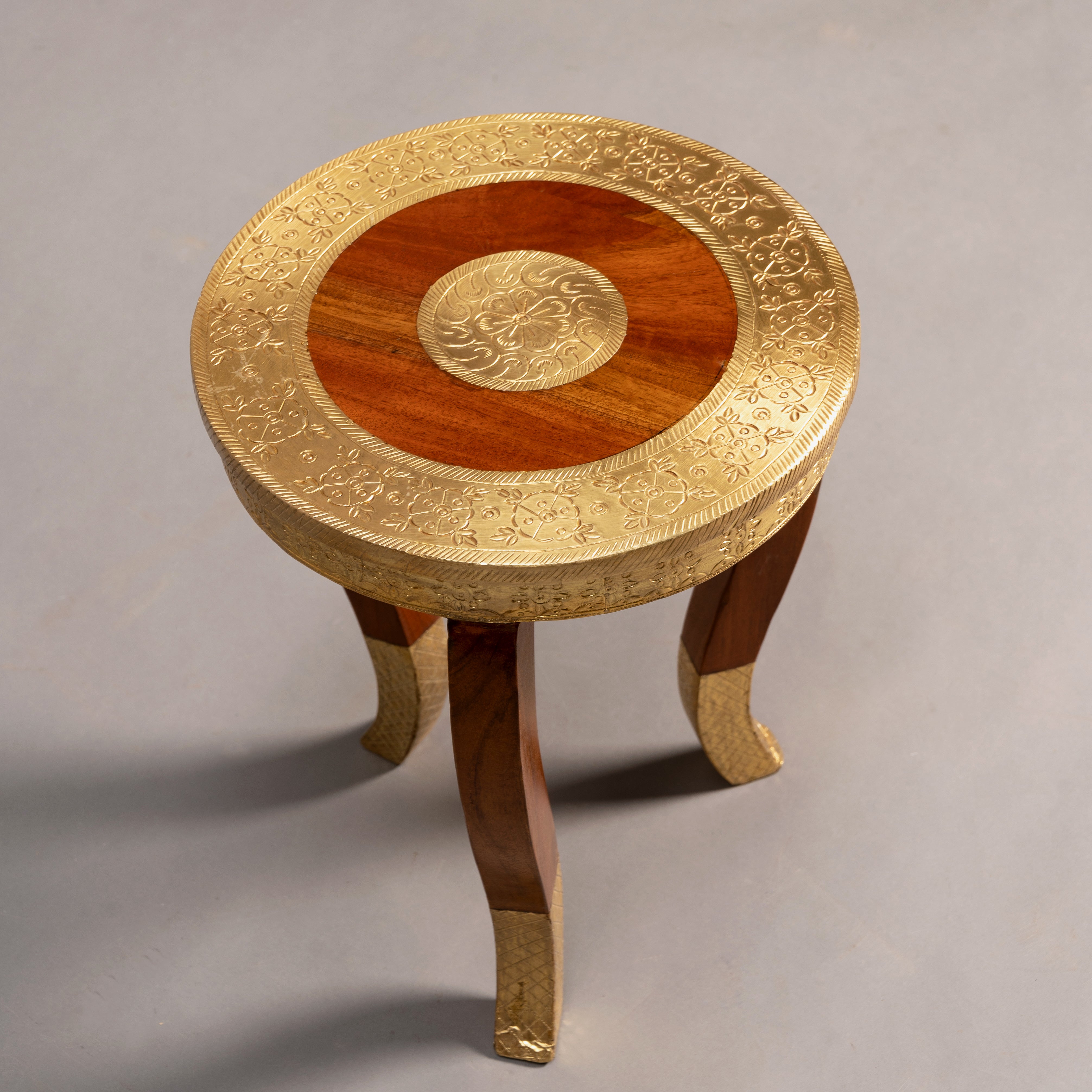 Brass Fitted Mukkali Manai (Pooja Stand/Abhisheka Peeta) Stool