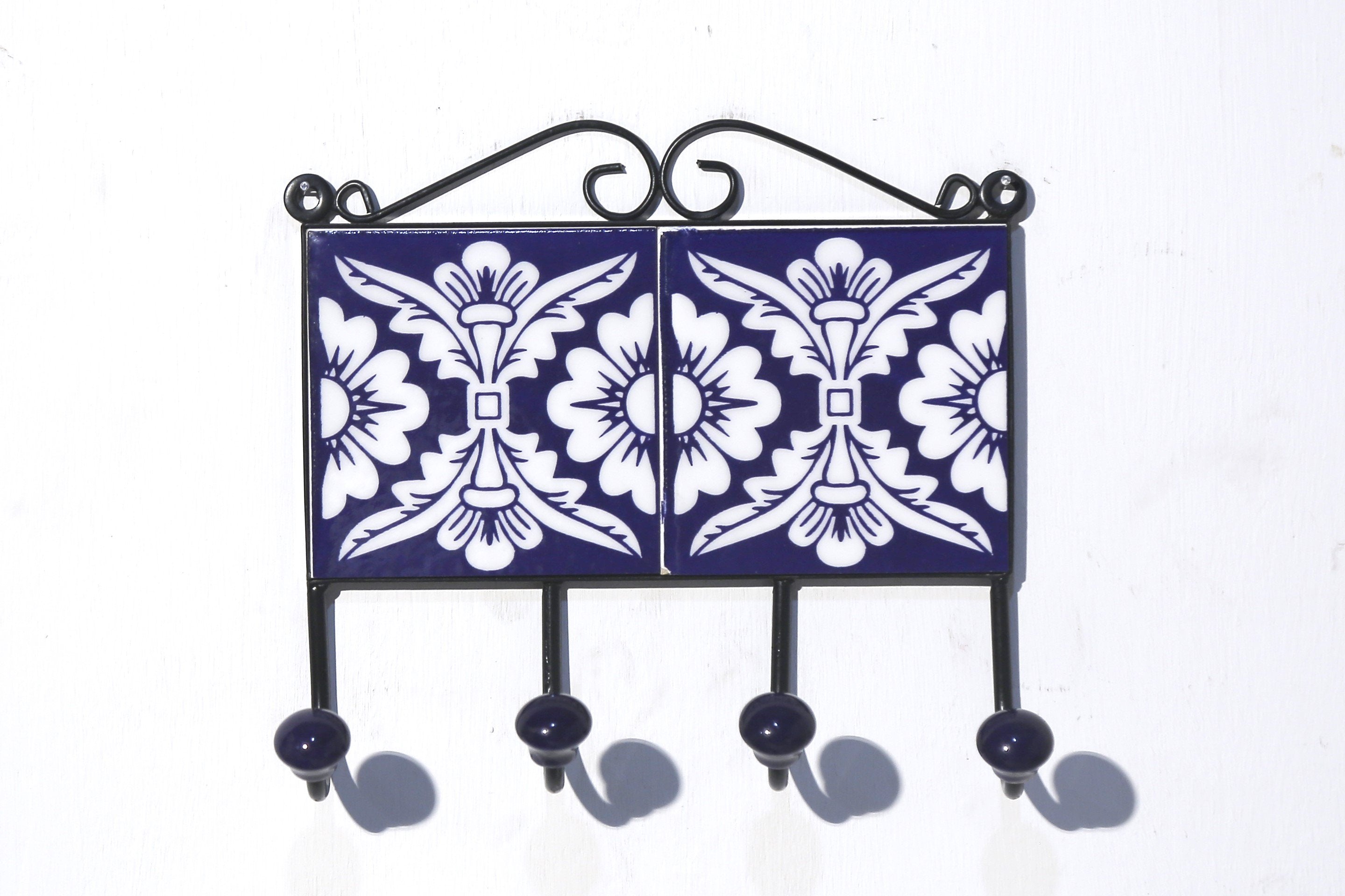 4 Hook Metallic Tile Hanger Hook