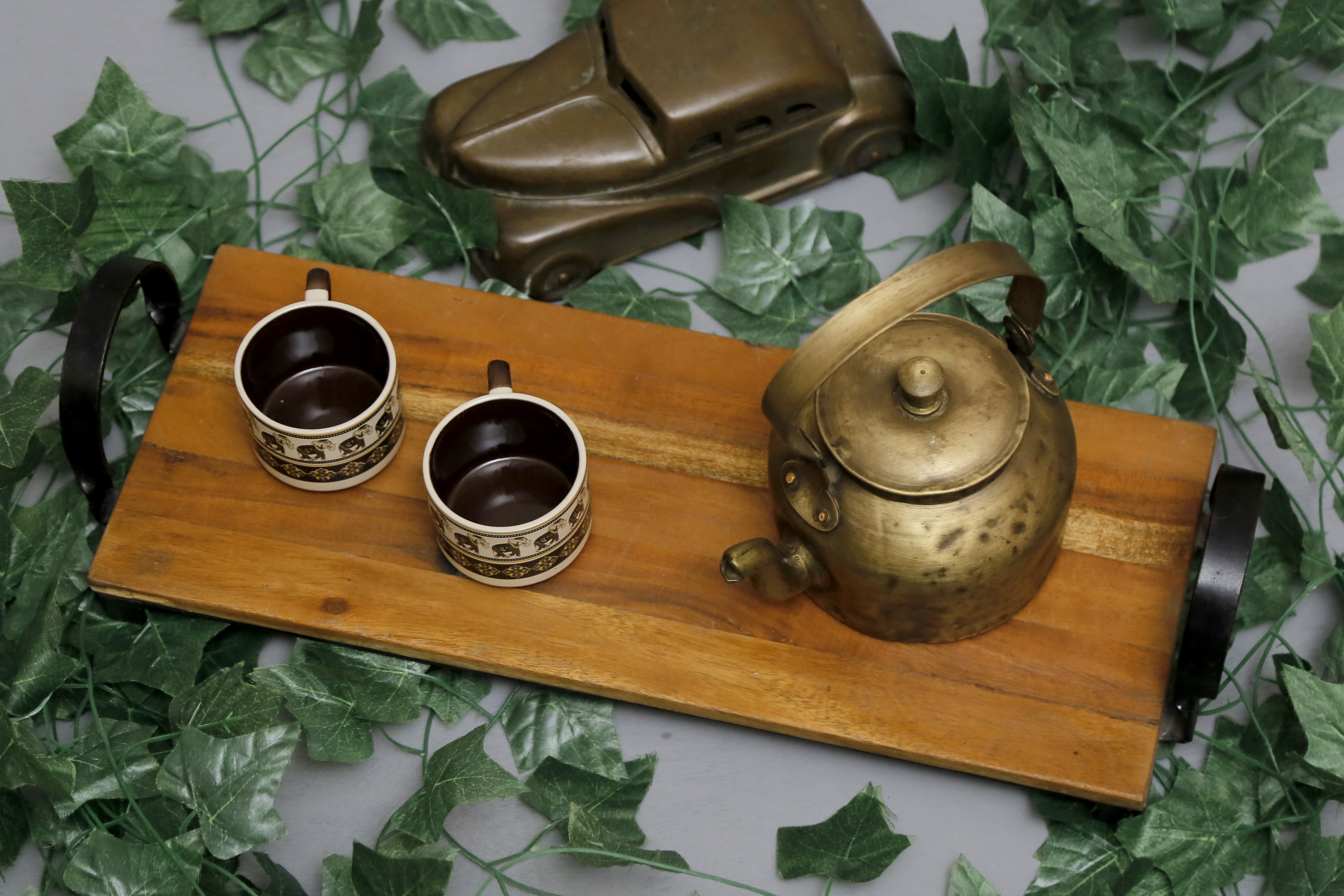 Wooden Tray Plank with Handle Tray