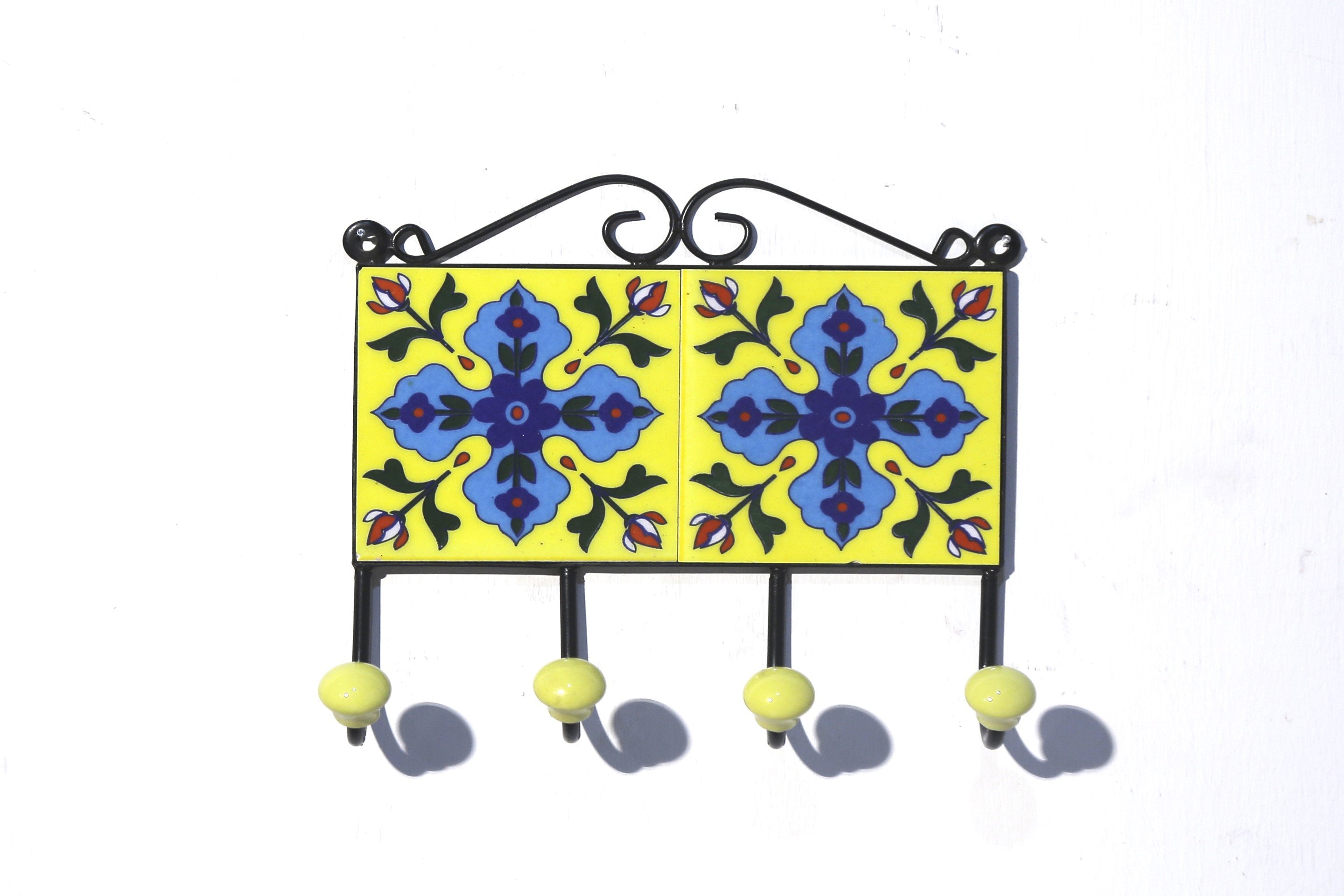 4 Hook Metallic Tile Hanger Hook