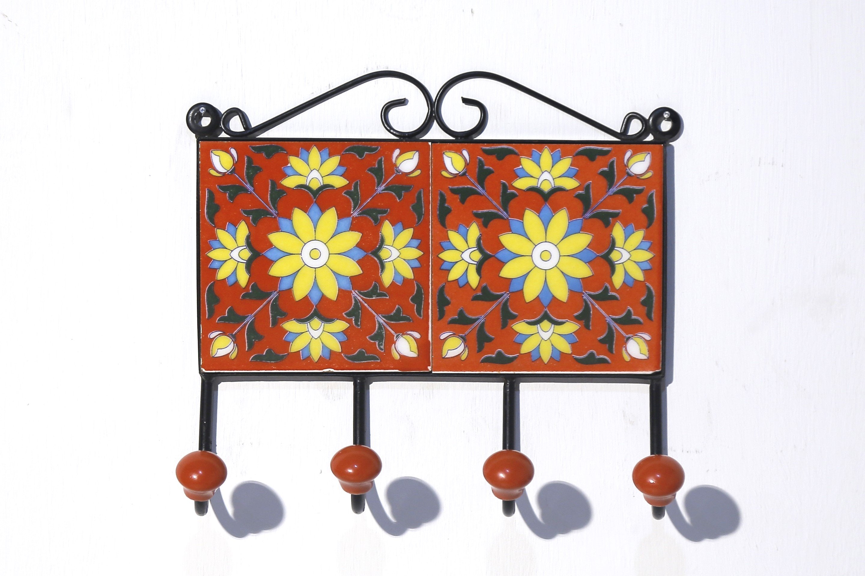 4 Hook Metallic Tile Hanger Hook