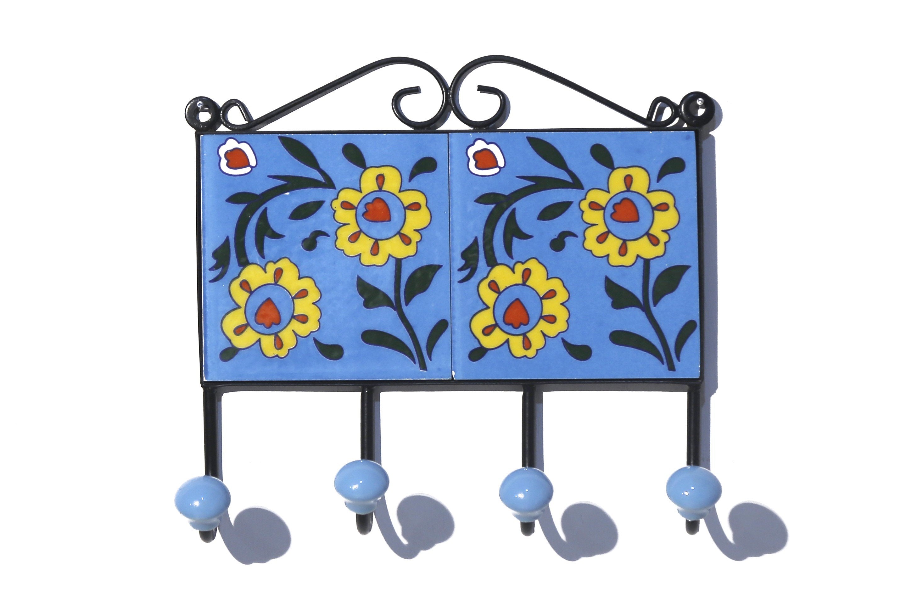4 Hook Metallic Tile Hanger Hook