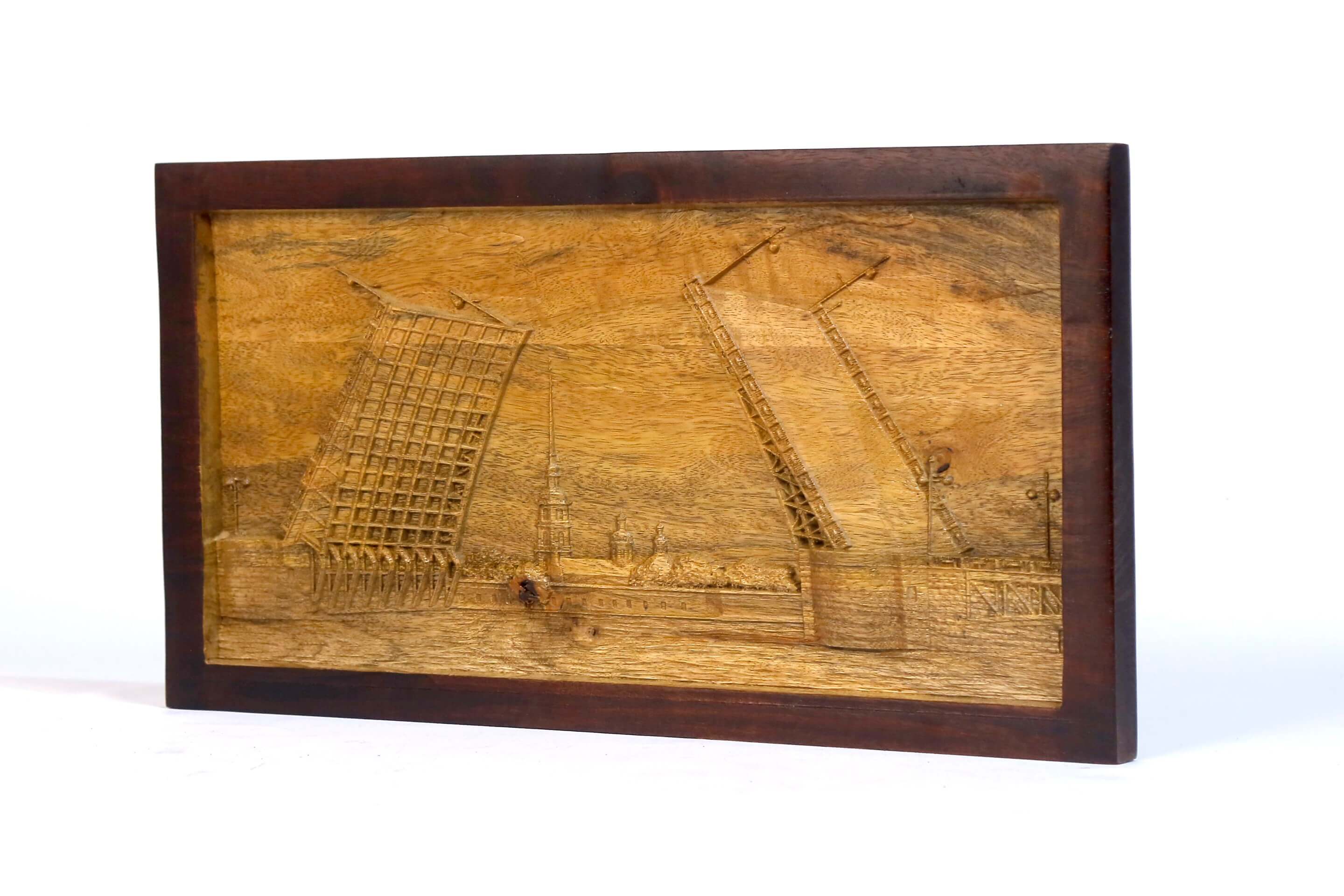 Bridge at Sea Wooden Wall Art Wall Decor