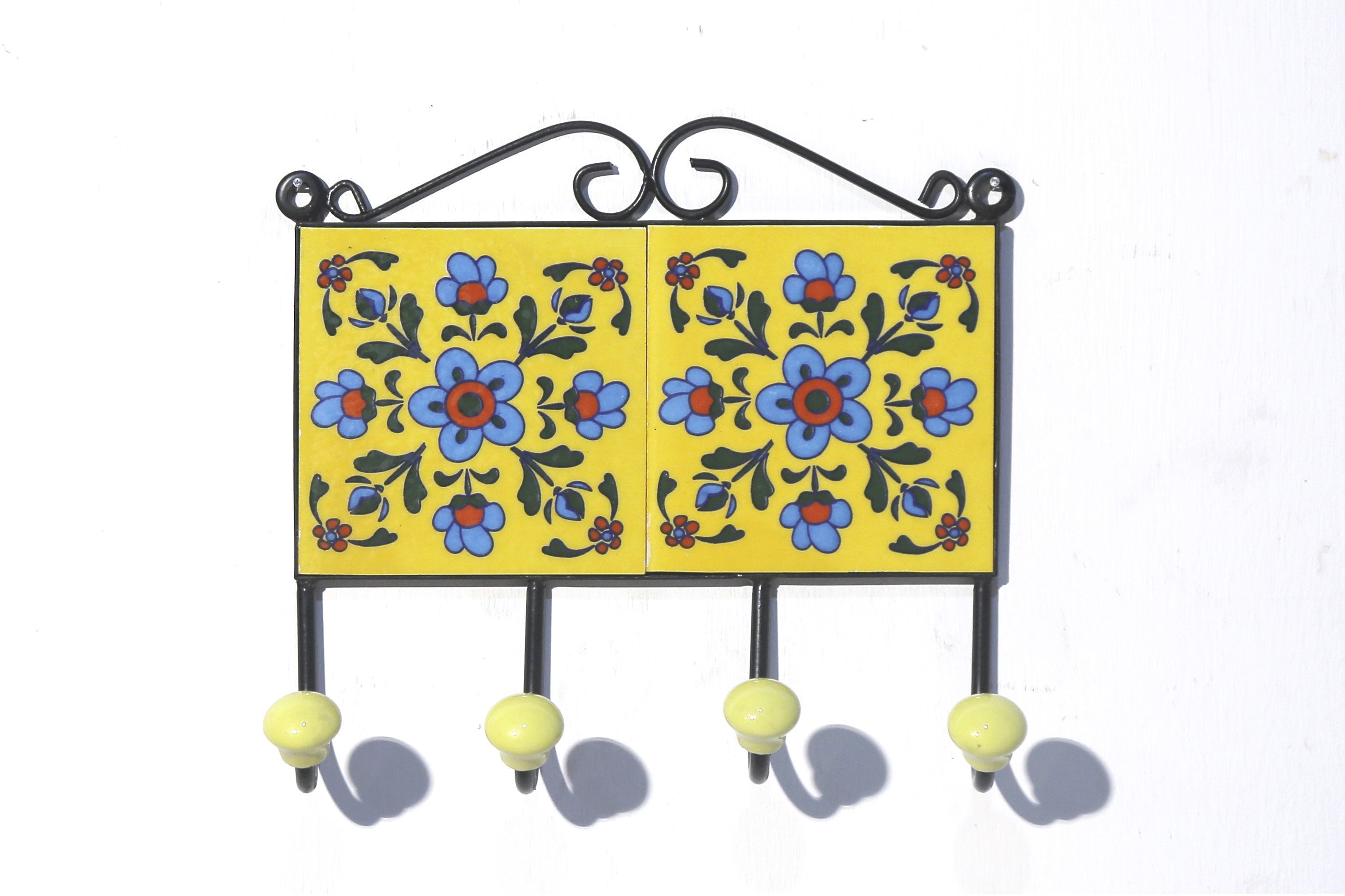 4 Hook Metallic Tile Hanger Hook