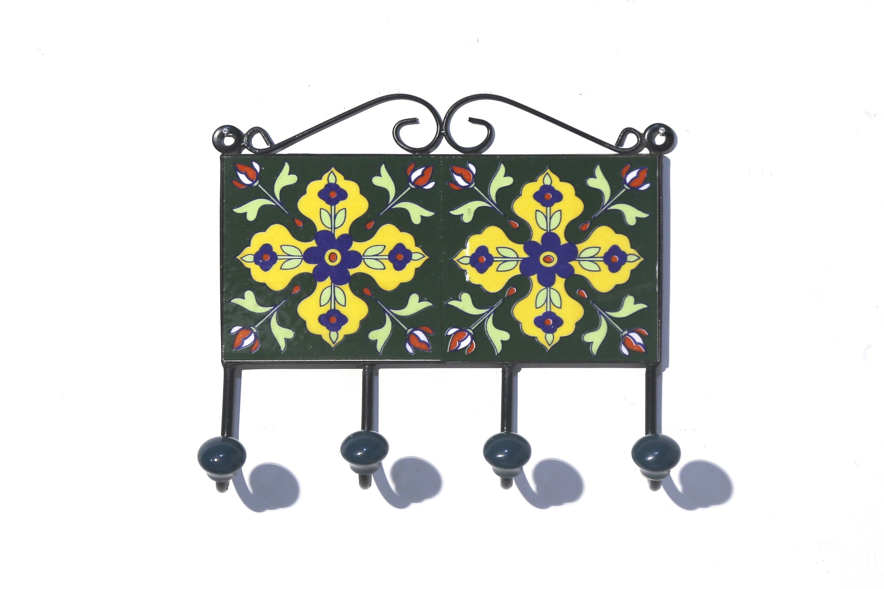 4 Hook Metallic Tile Hanger Hook