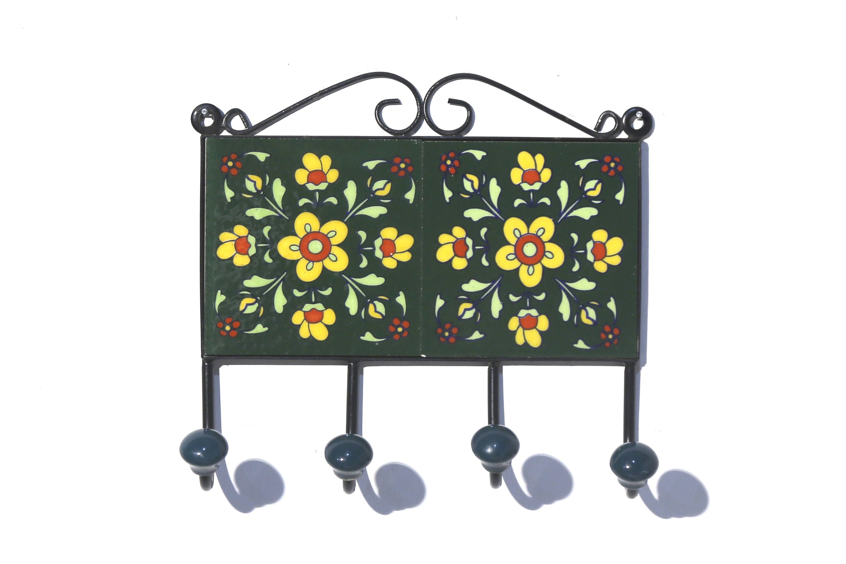 4 Hook Metallic Tile Hanger Hook