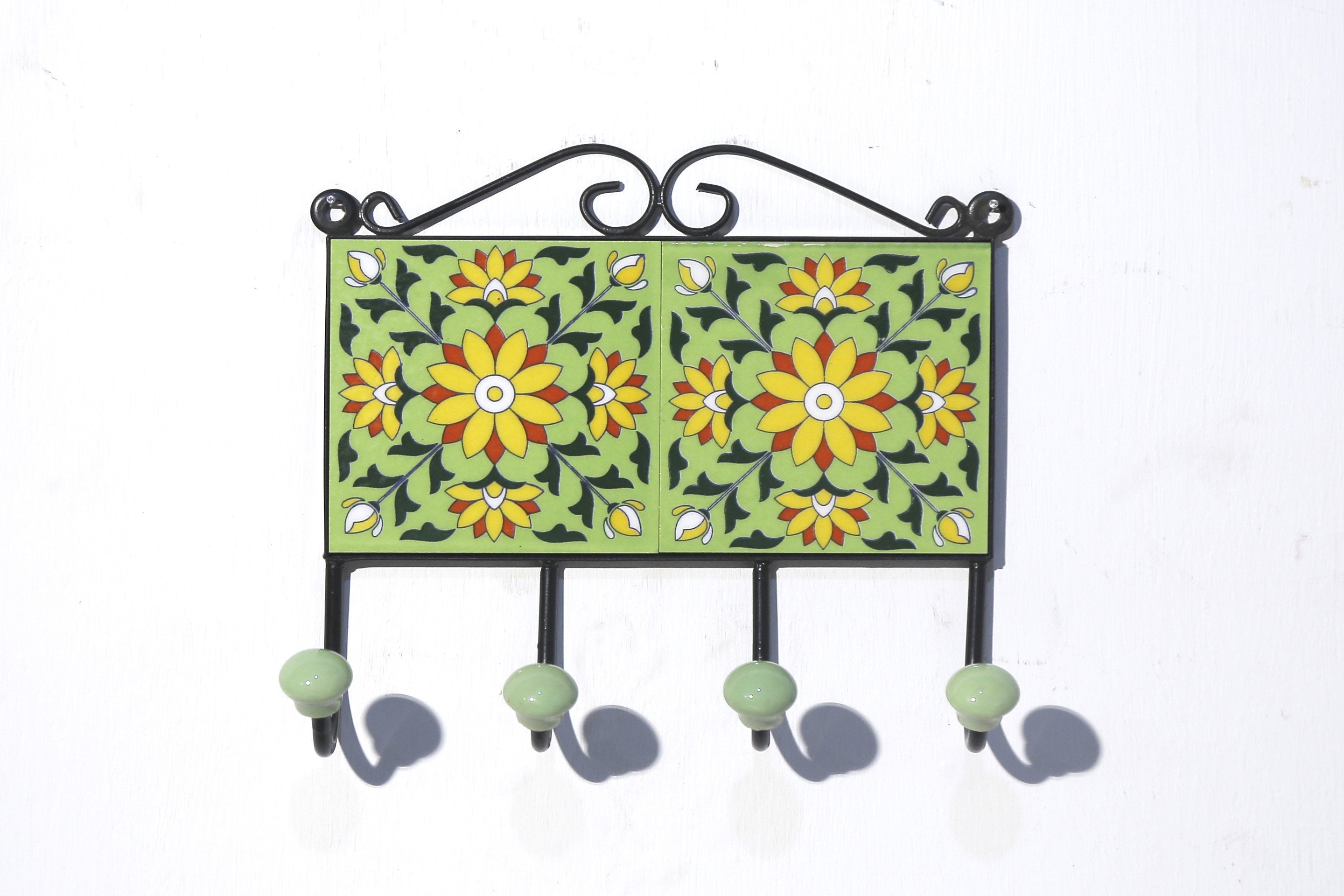 4 Hook Metallic Tile Hanger Hook