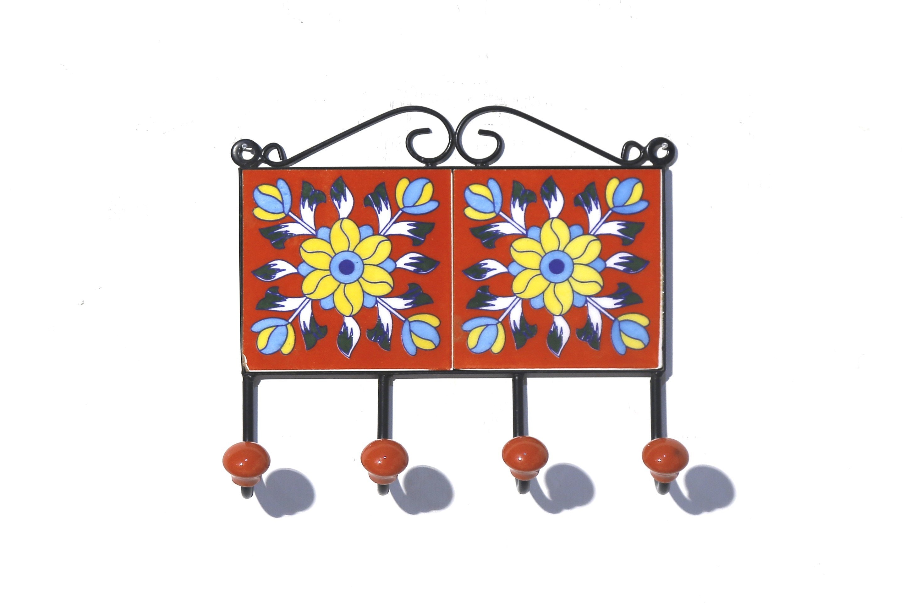 4 Hook Metallic Tile Hanger Hook