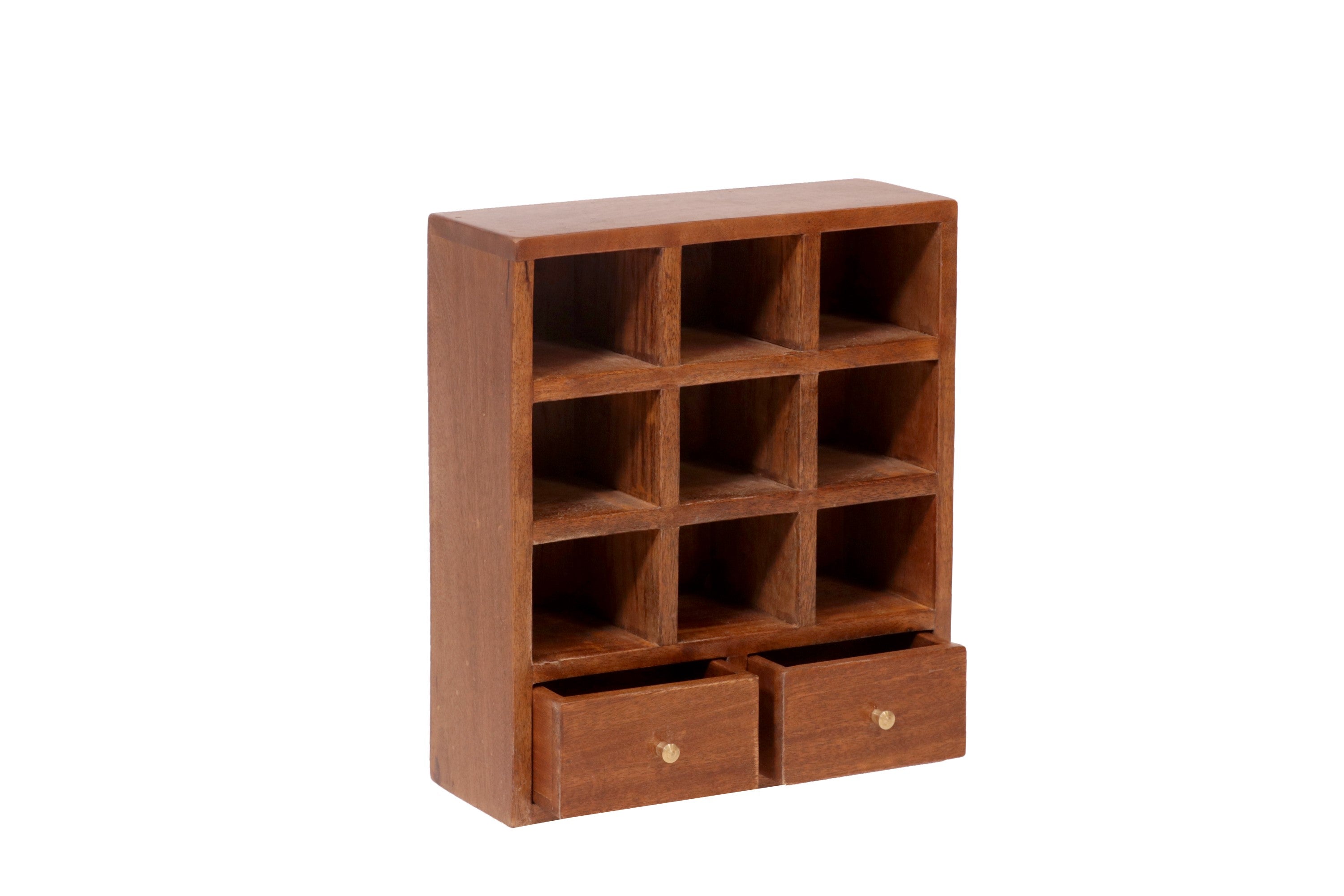Compartment 9 slot + 2 drawer Wall Hanging Cabinet Wall Cabinet
