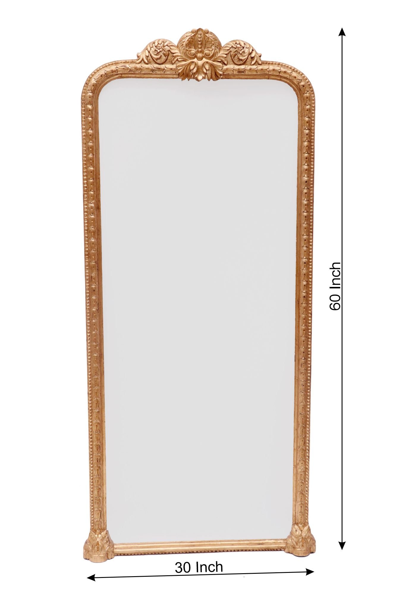 Golden French Royal Long Mirror Mirror