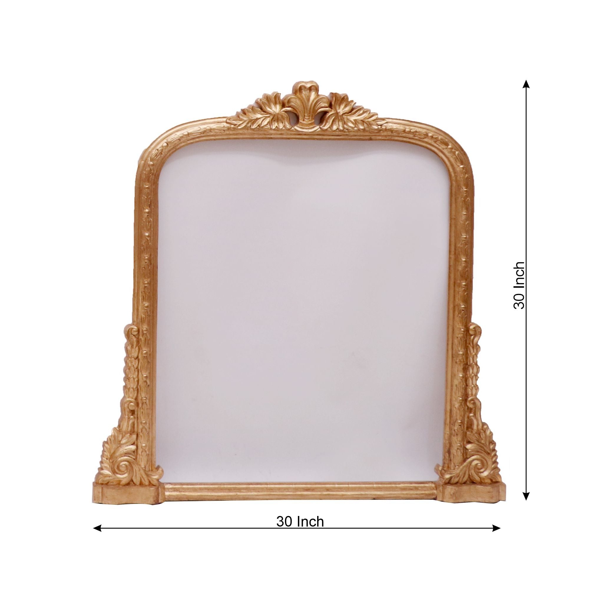 Golden French Royal wide Mirror Mirror