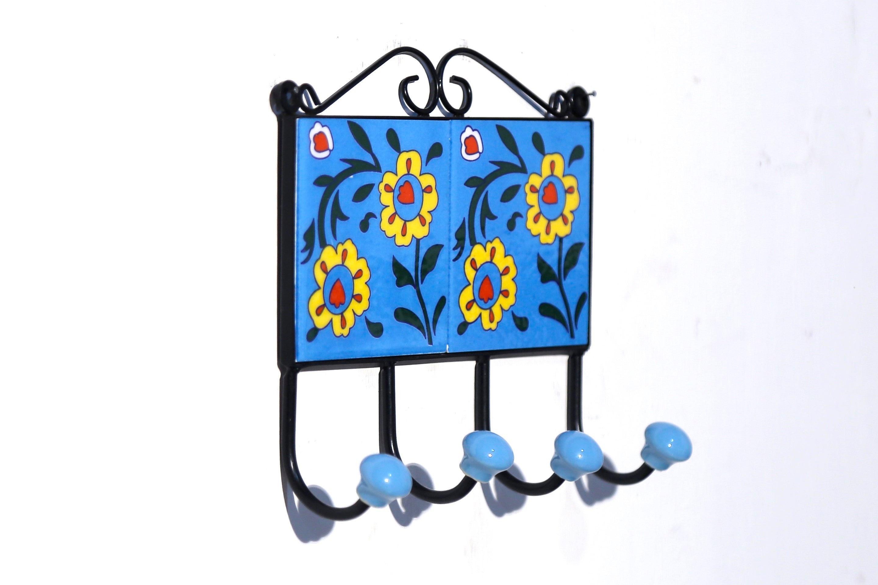4 Hook Metallic Tile Hanger Hook