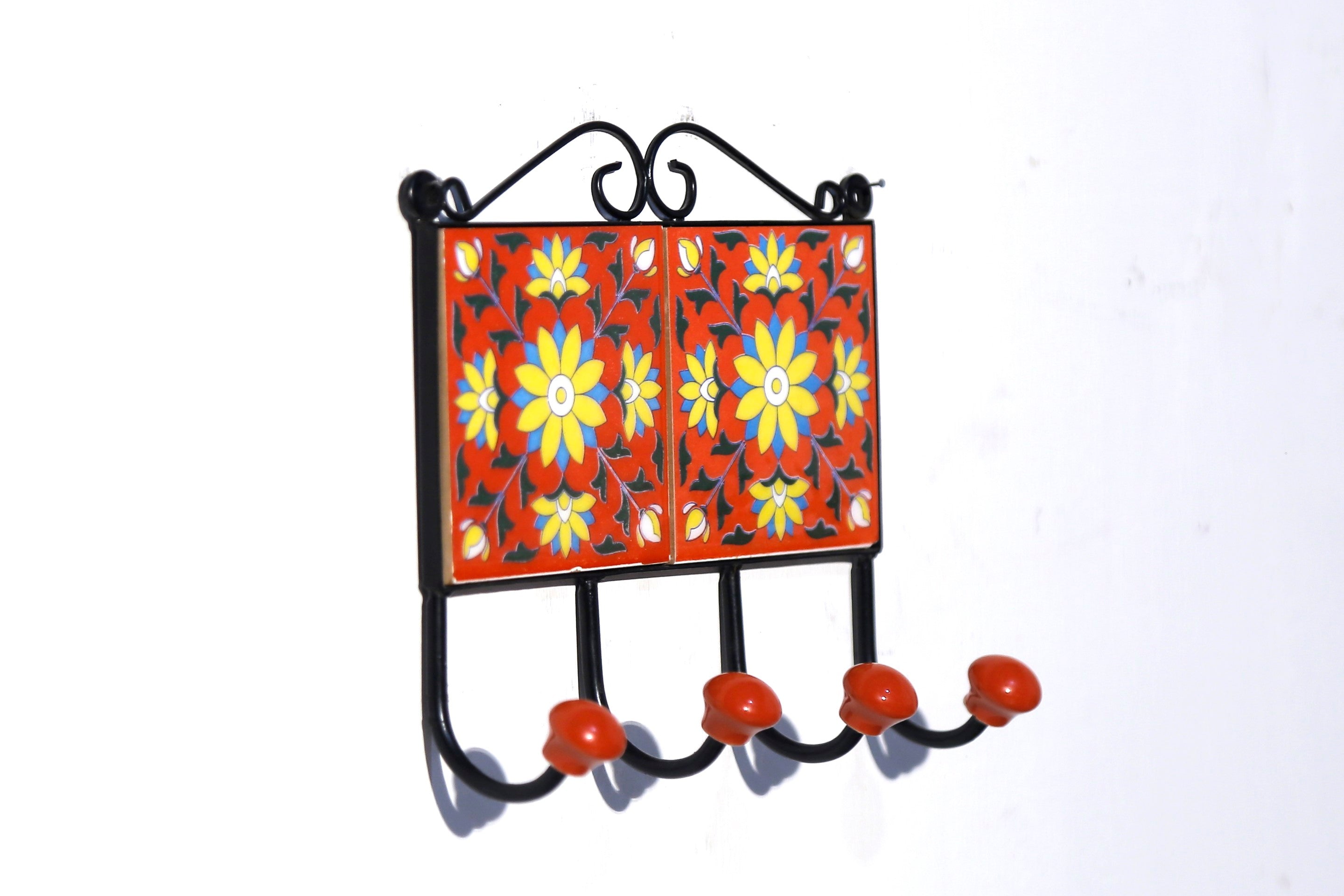 4 Hook Metallic Tile Hanger Hook