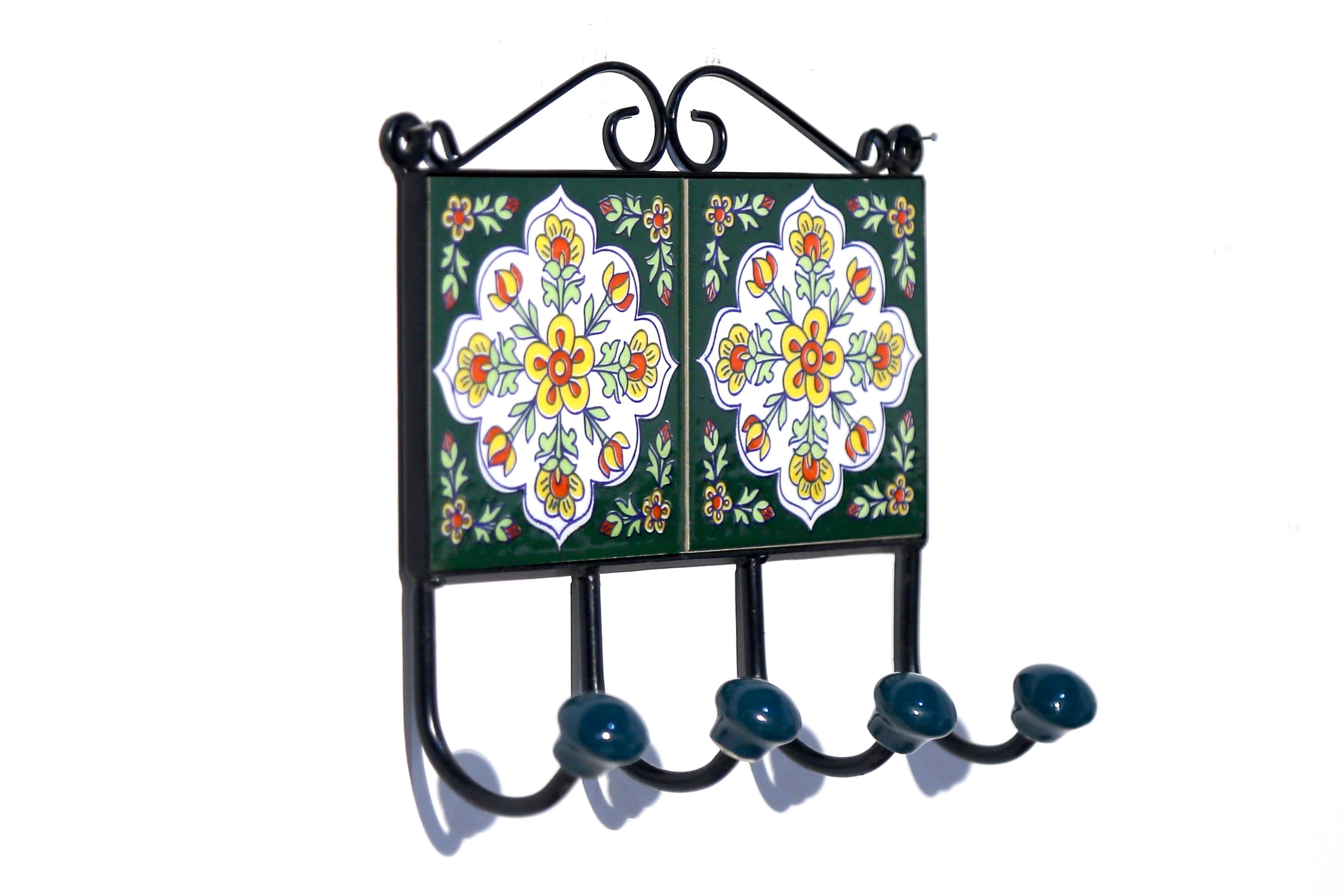 4 Hook Metallic Tile Hanger Hook