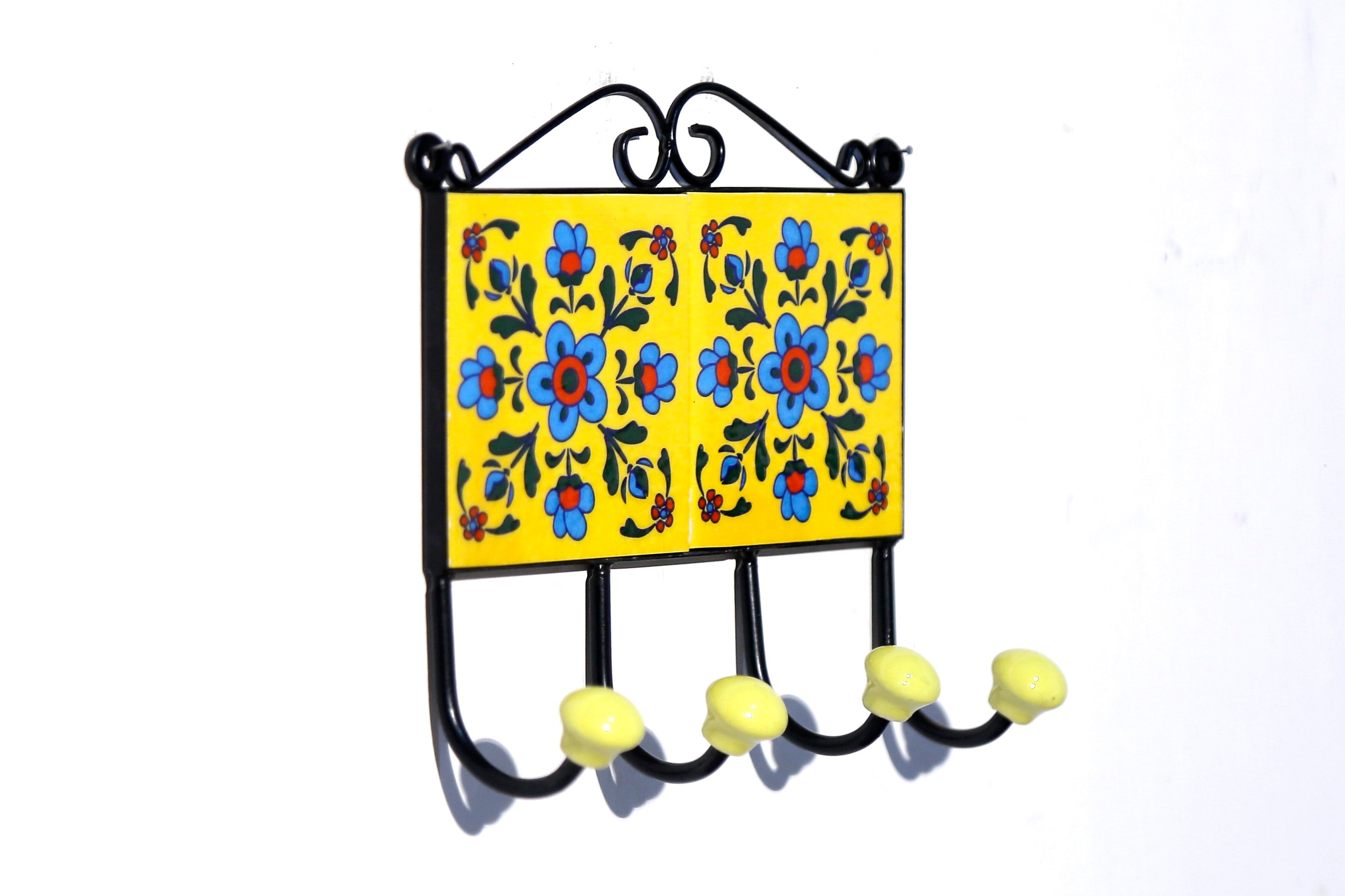 4 Hook Metallic Tile Hanger Hook