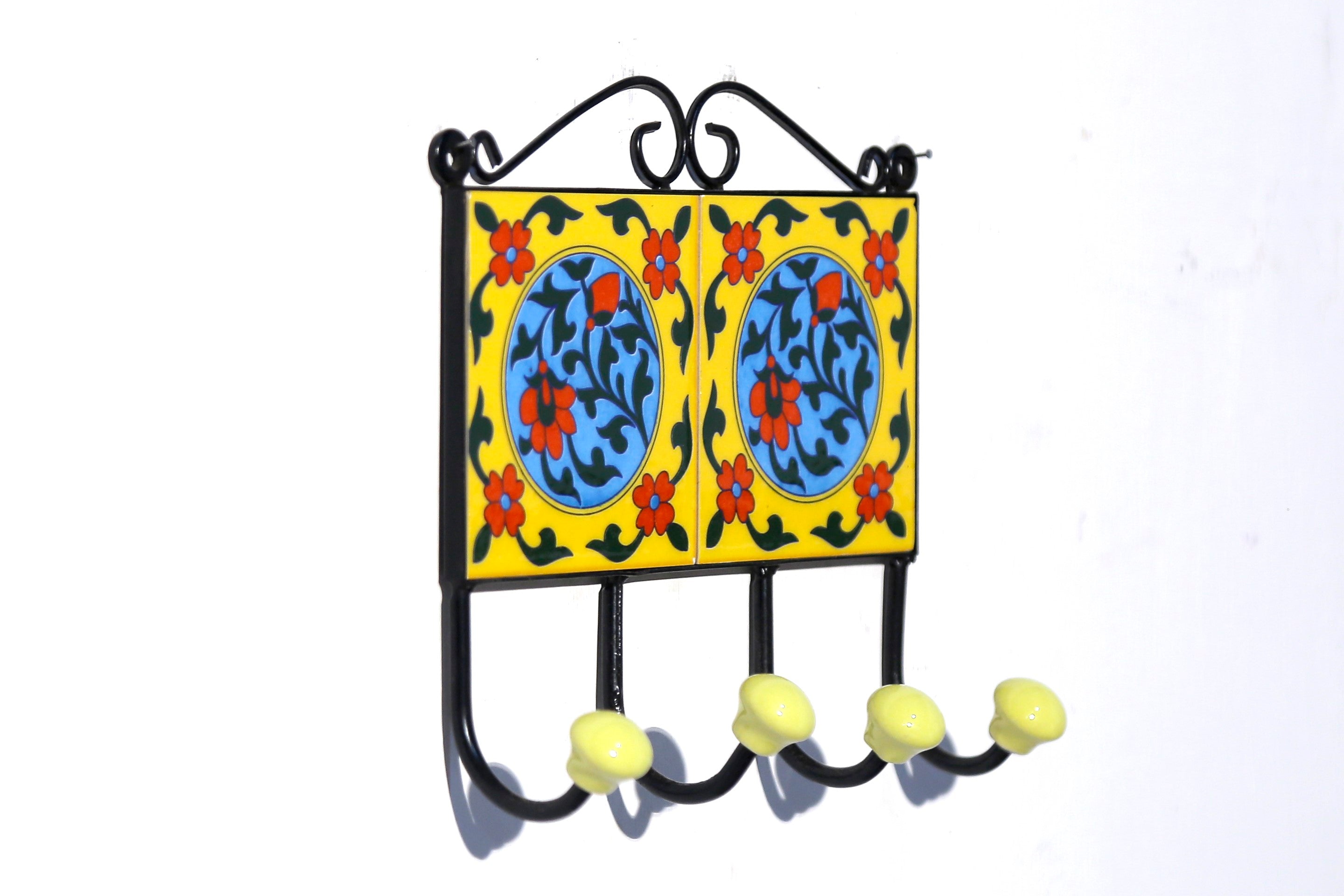 4 Hook Metallic Tile Hanger Hook