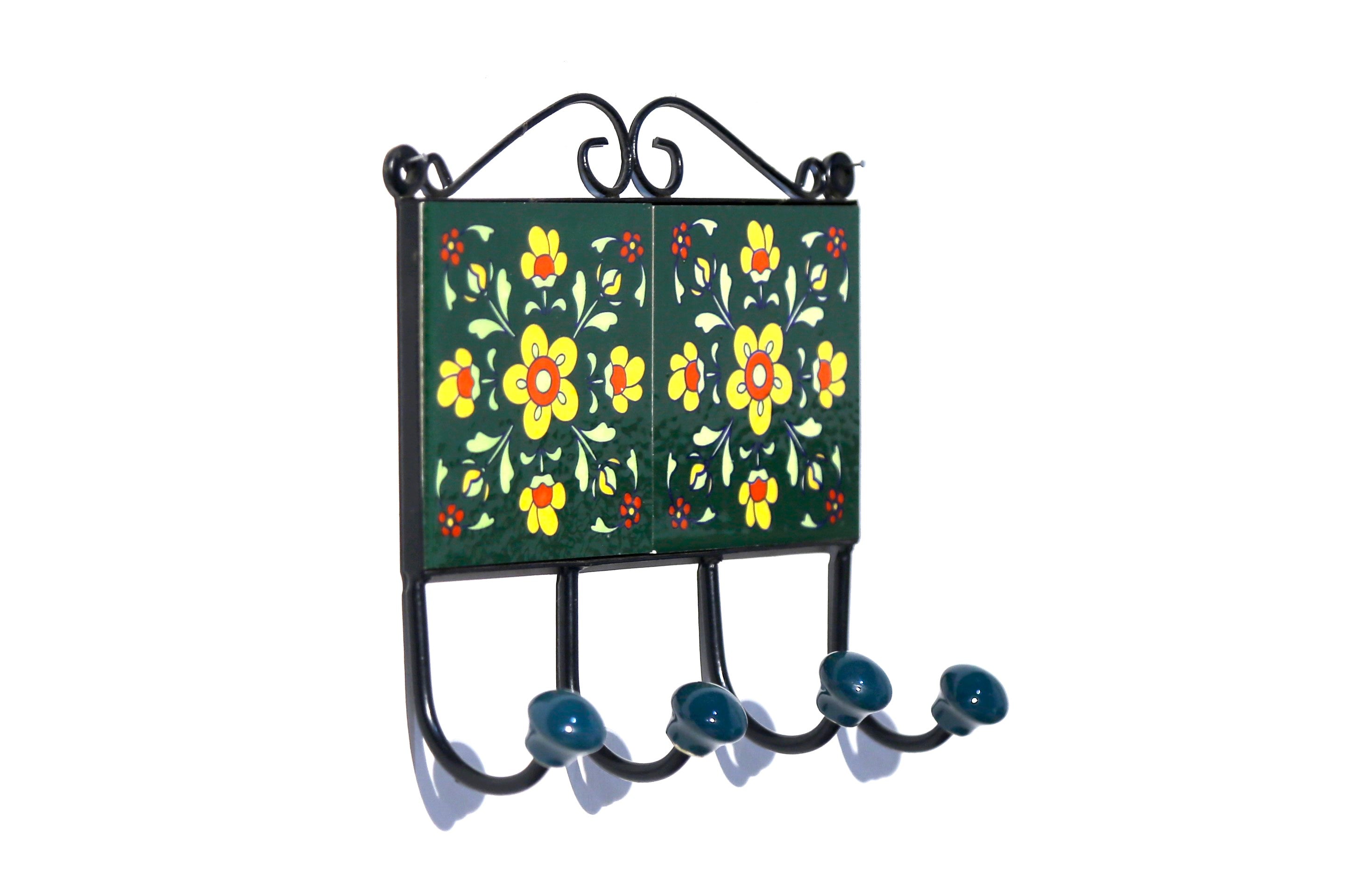 4 Hook Metallic Tile Hanger Hook